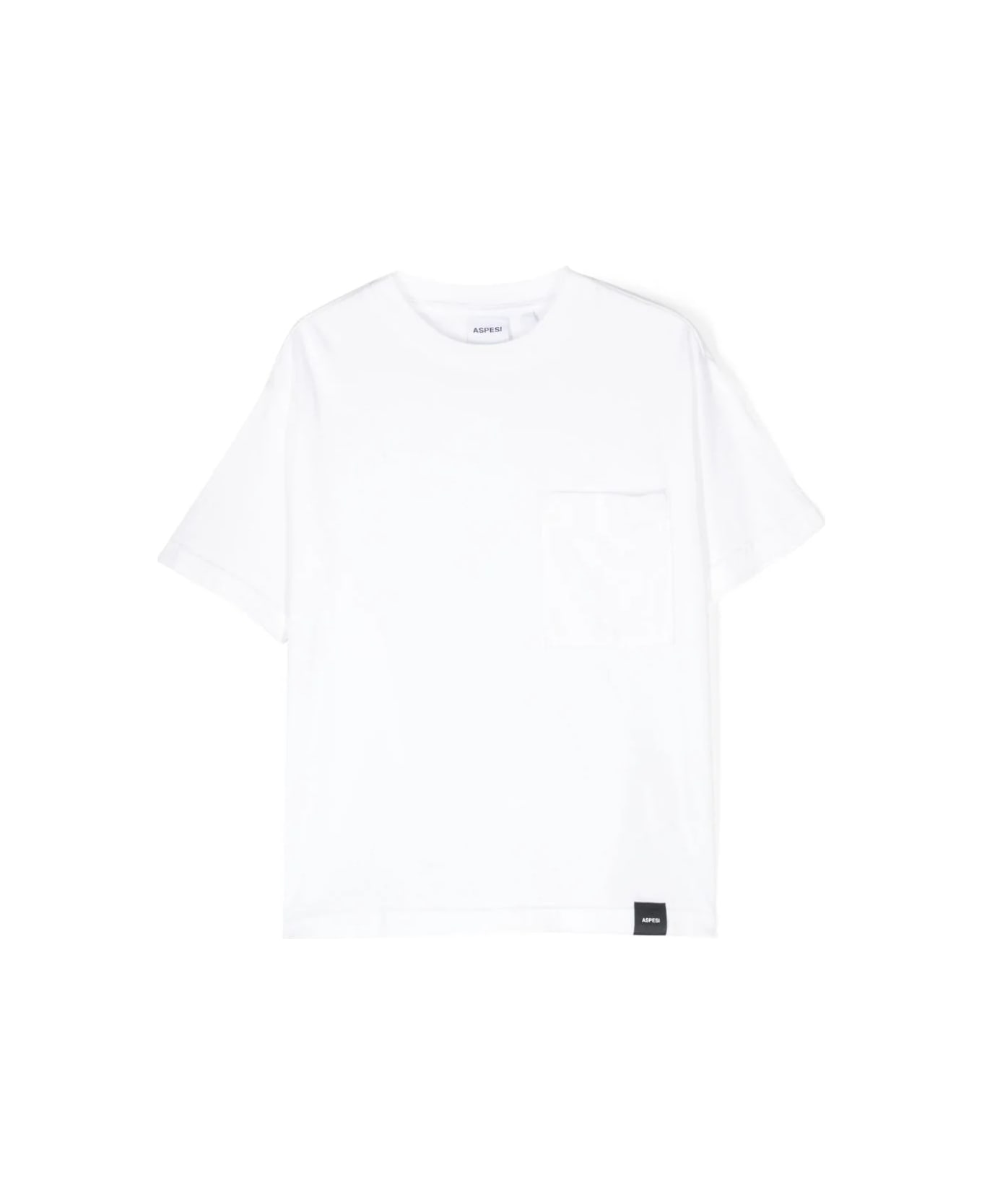 Aspesi T-shirt Con Taschino - Bianco