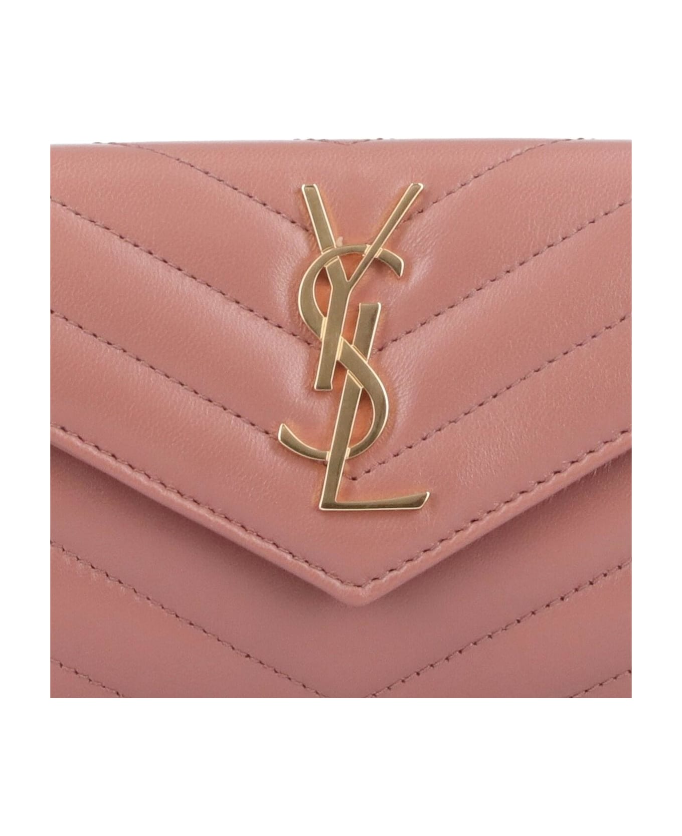 Saint Laurent 
cassandre
 Wallet - BEIGE