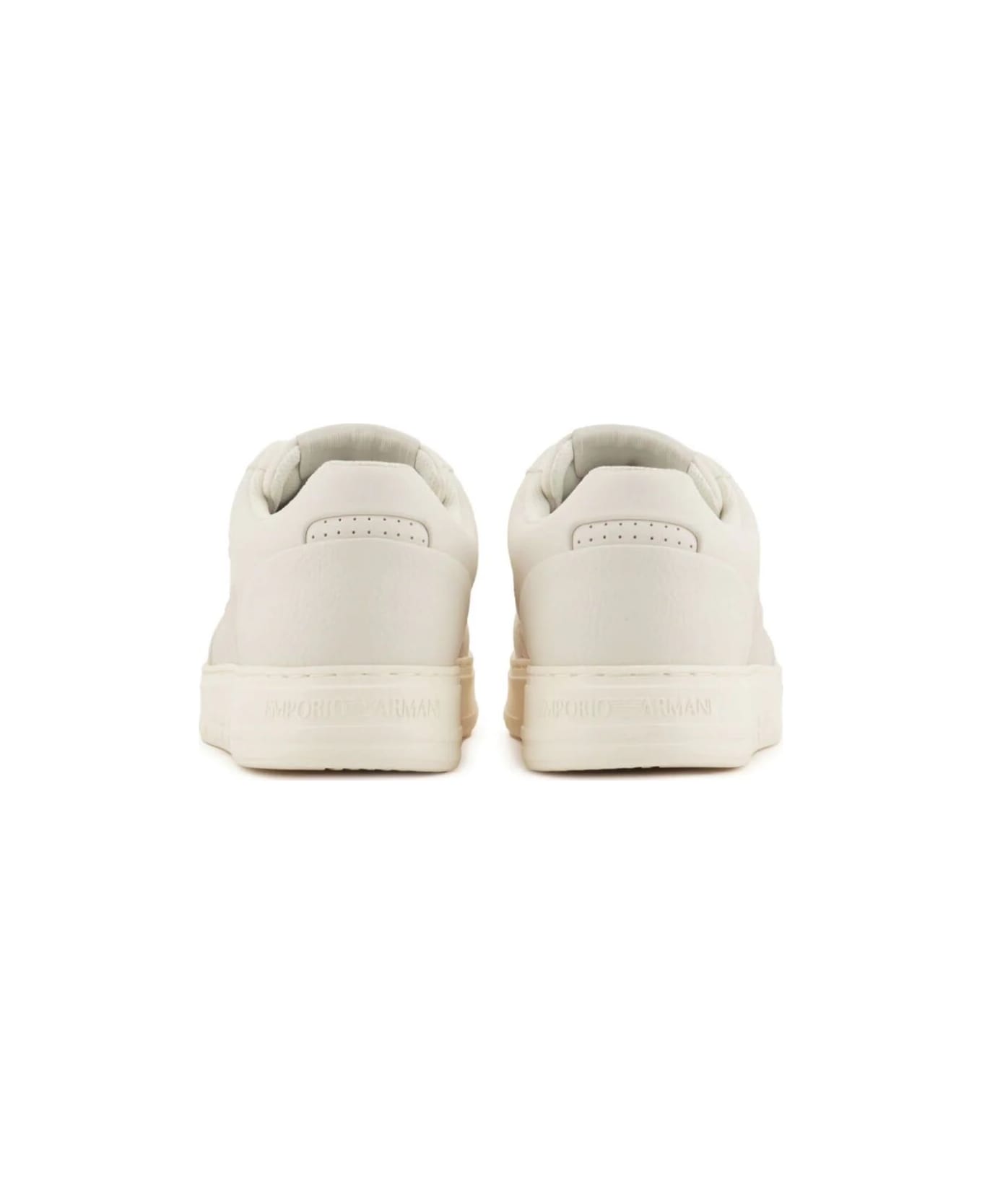 Emporio Armani Suede Sneaker - Off White スニーカー
