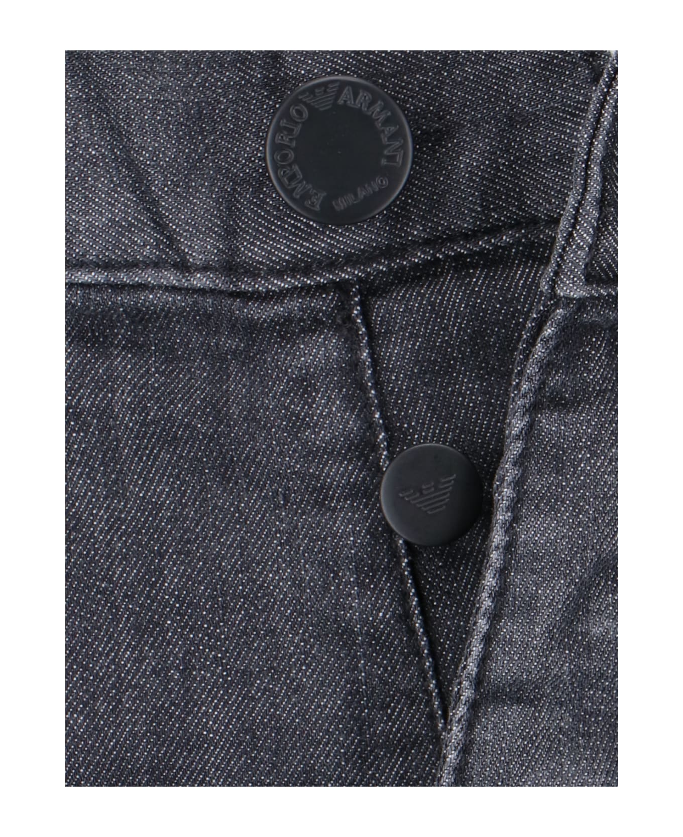 Emporio Armani Straight Jeans - Black   デニム
