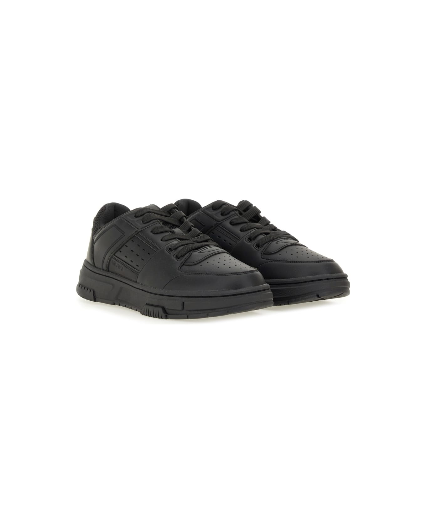 Hugo Boss Sneaker With Mesh Details - BLACK