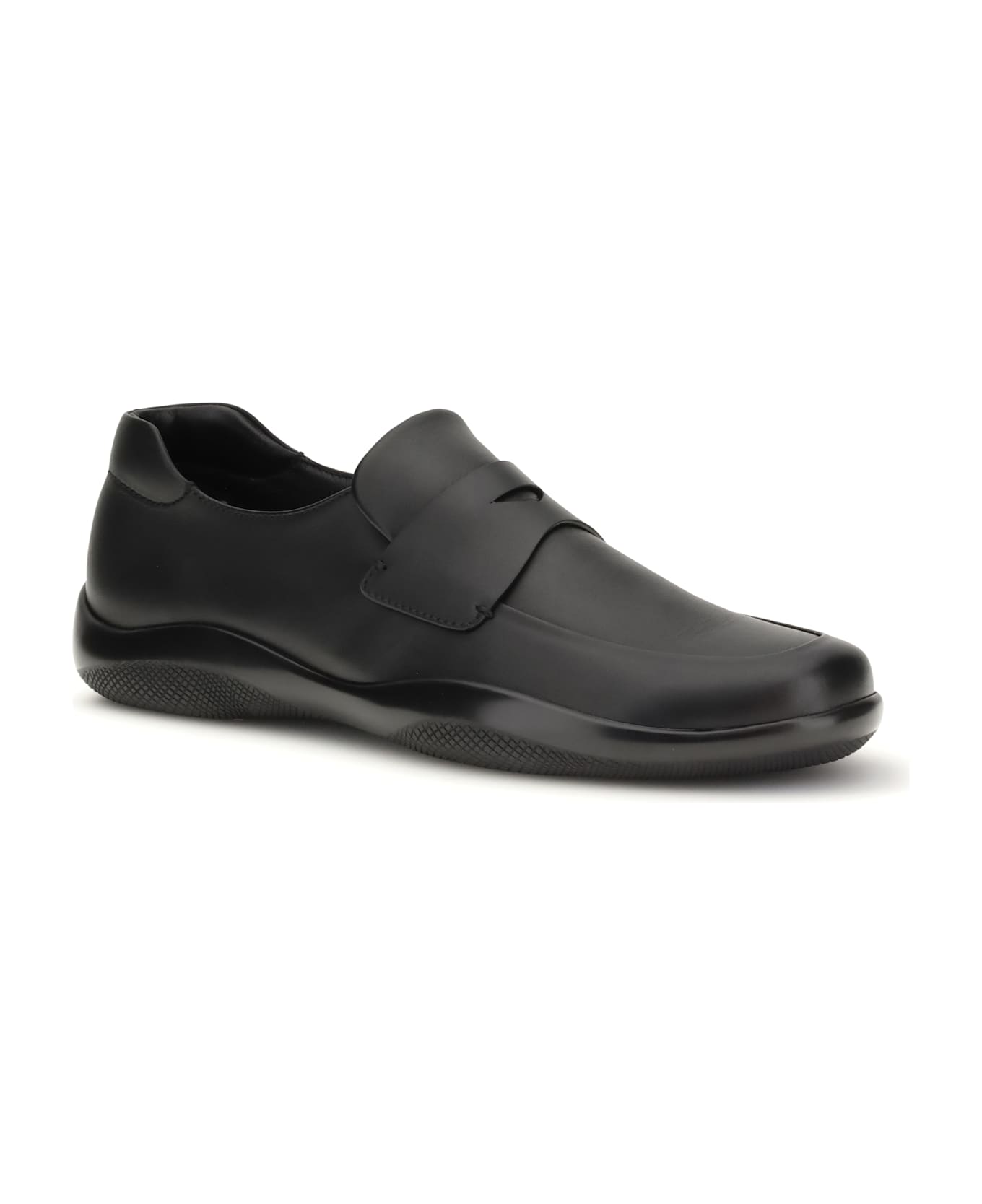 Prada Toblach Leather Loafers