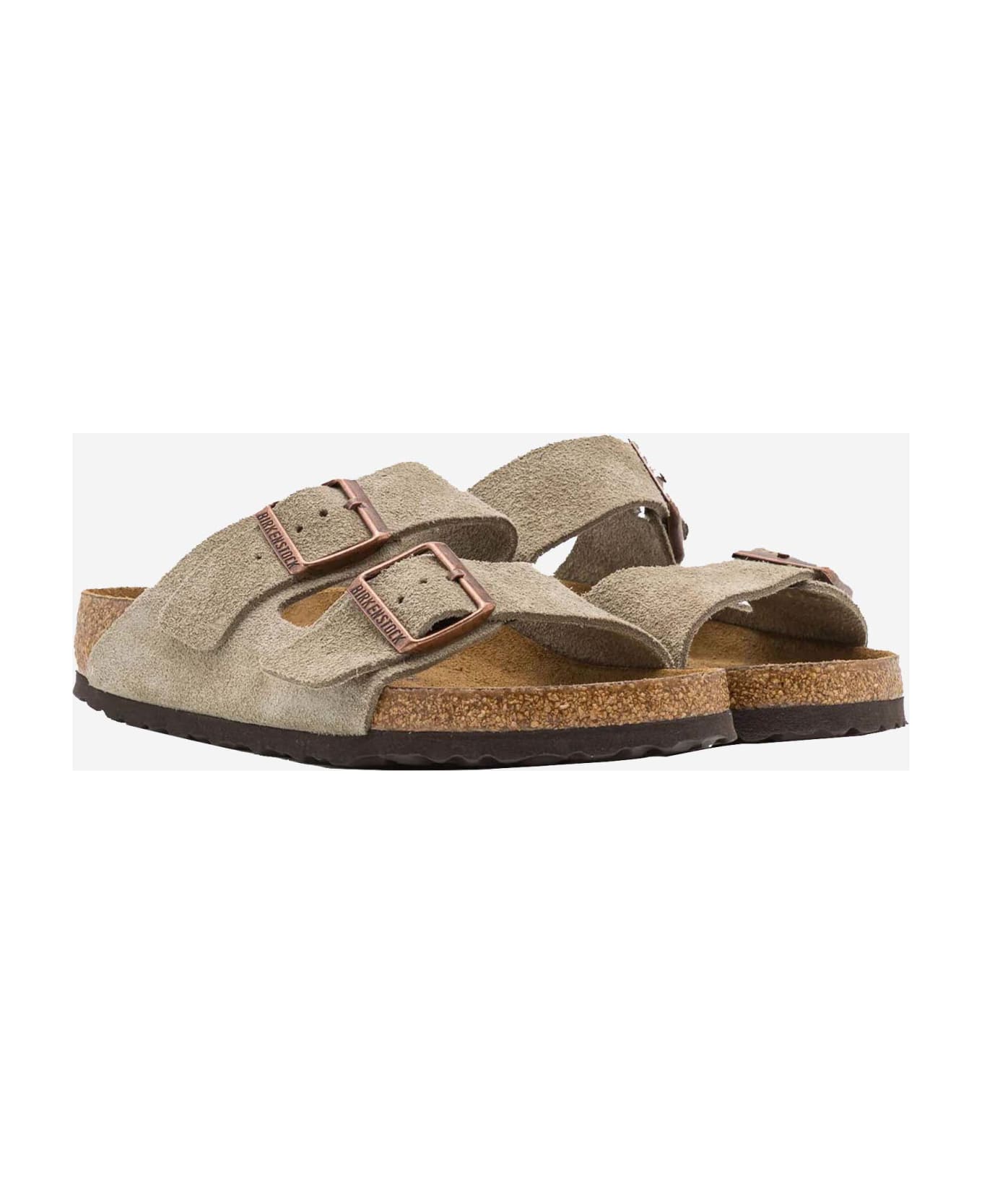 Birkenstock Arizona Suede Sandals - Beige