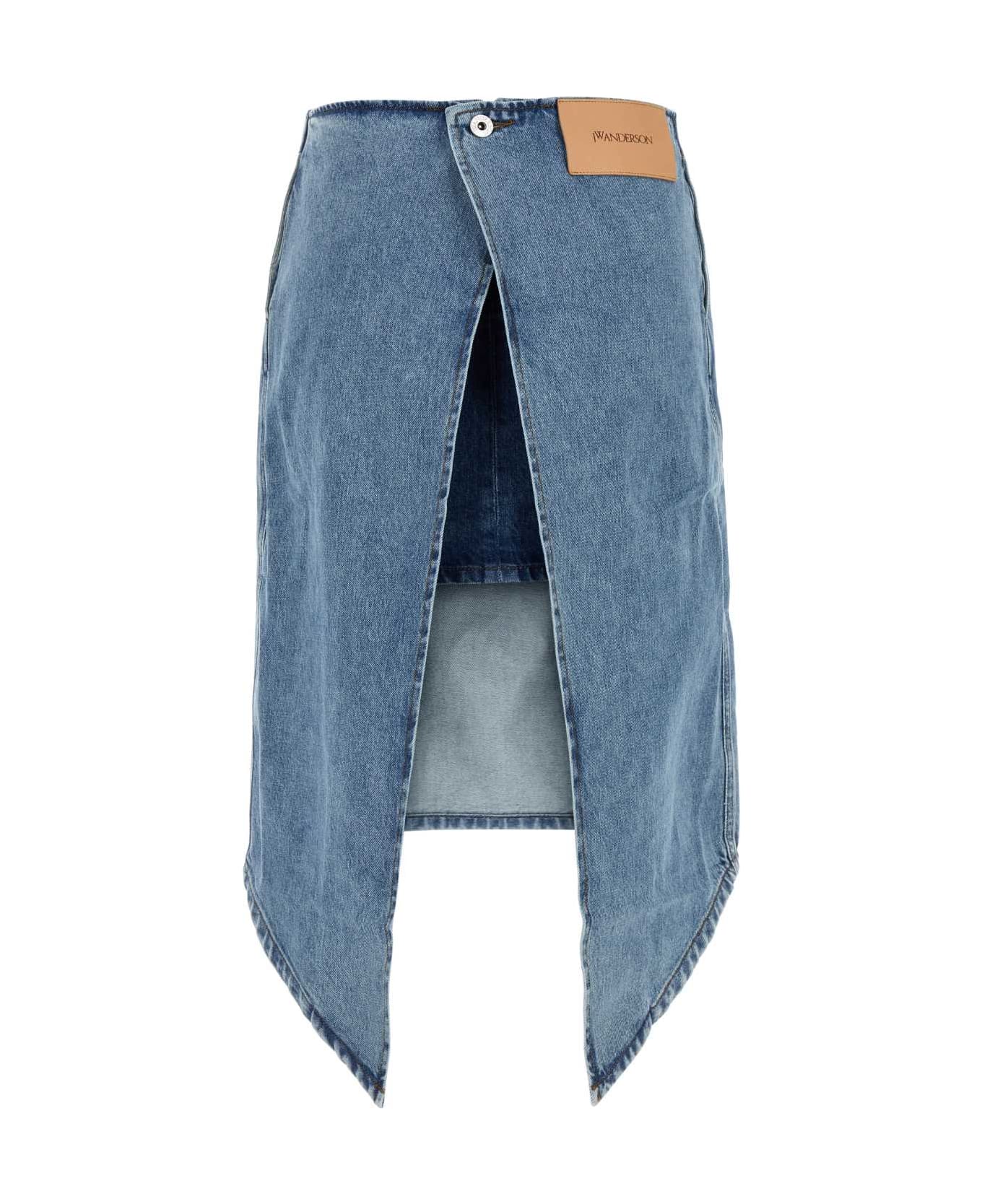 J.W. Anderson Denim Skrit - LIGHTBLUE
