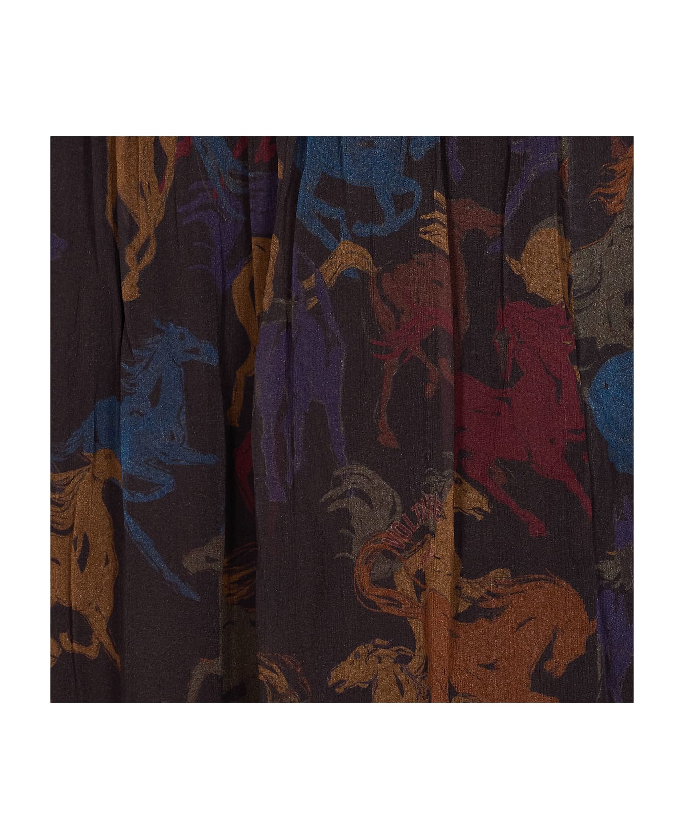 Zadig 
Voltaire Jadys Mousseline Horses Skirt - Brown