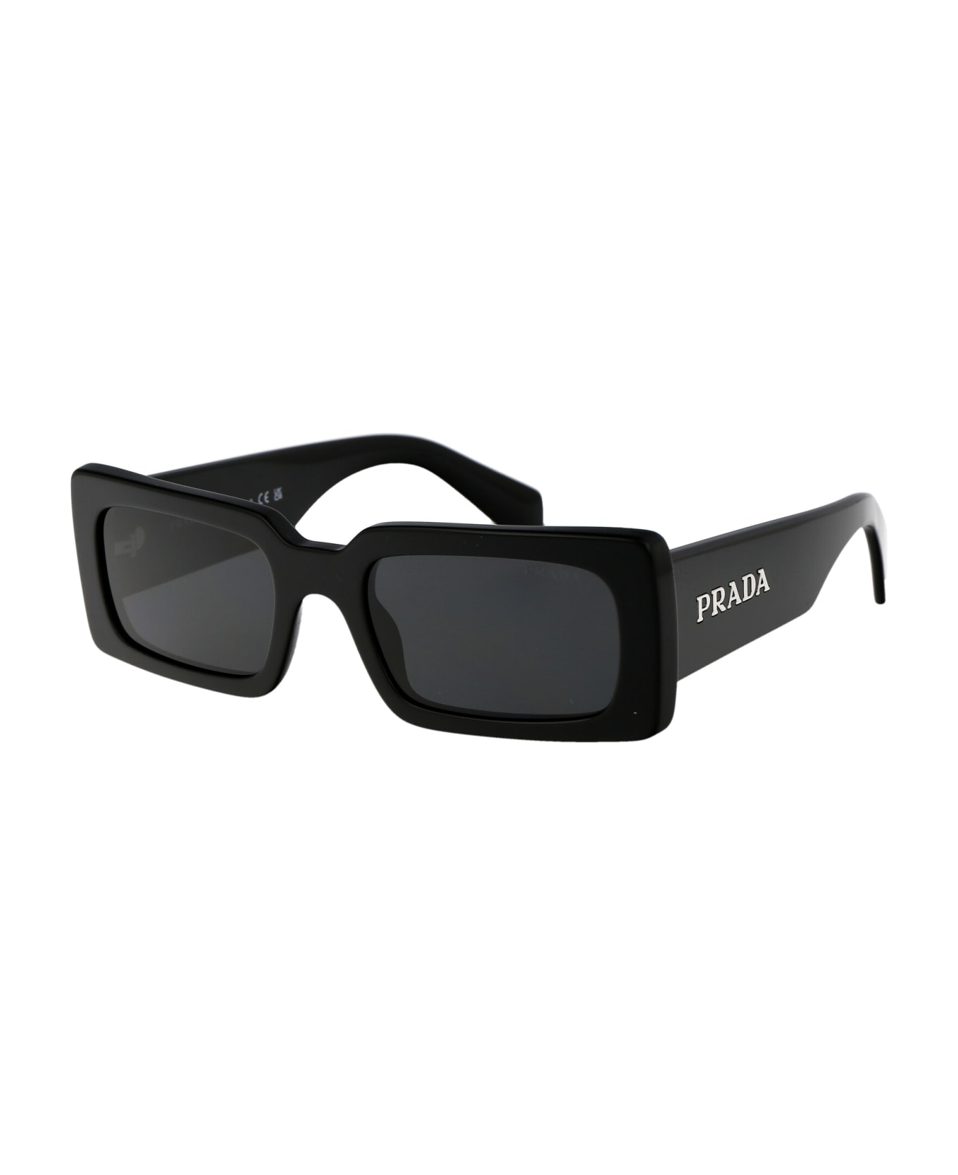 Prada Eyewear 0pr A07s Sunglasses - 1AB5S0 BLACK サングラス