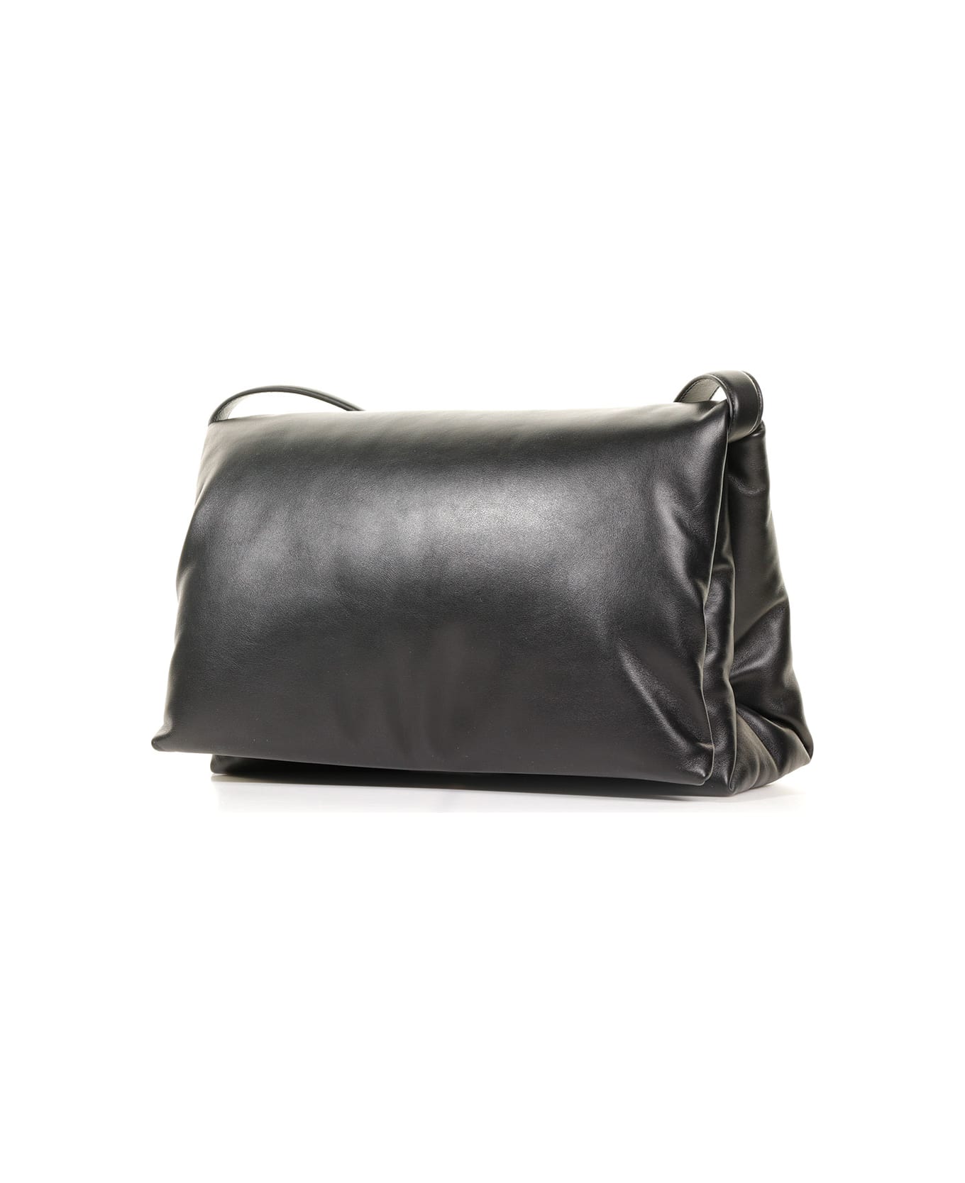 Marni Black Leather Prisma Large Bag | italist