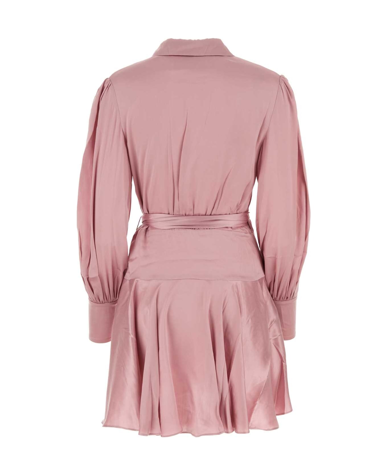 Zimmermann Pink Silk Dress - PINK