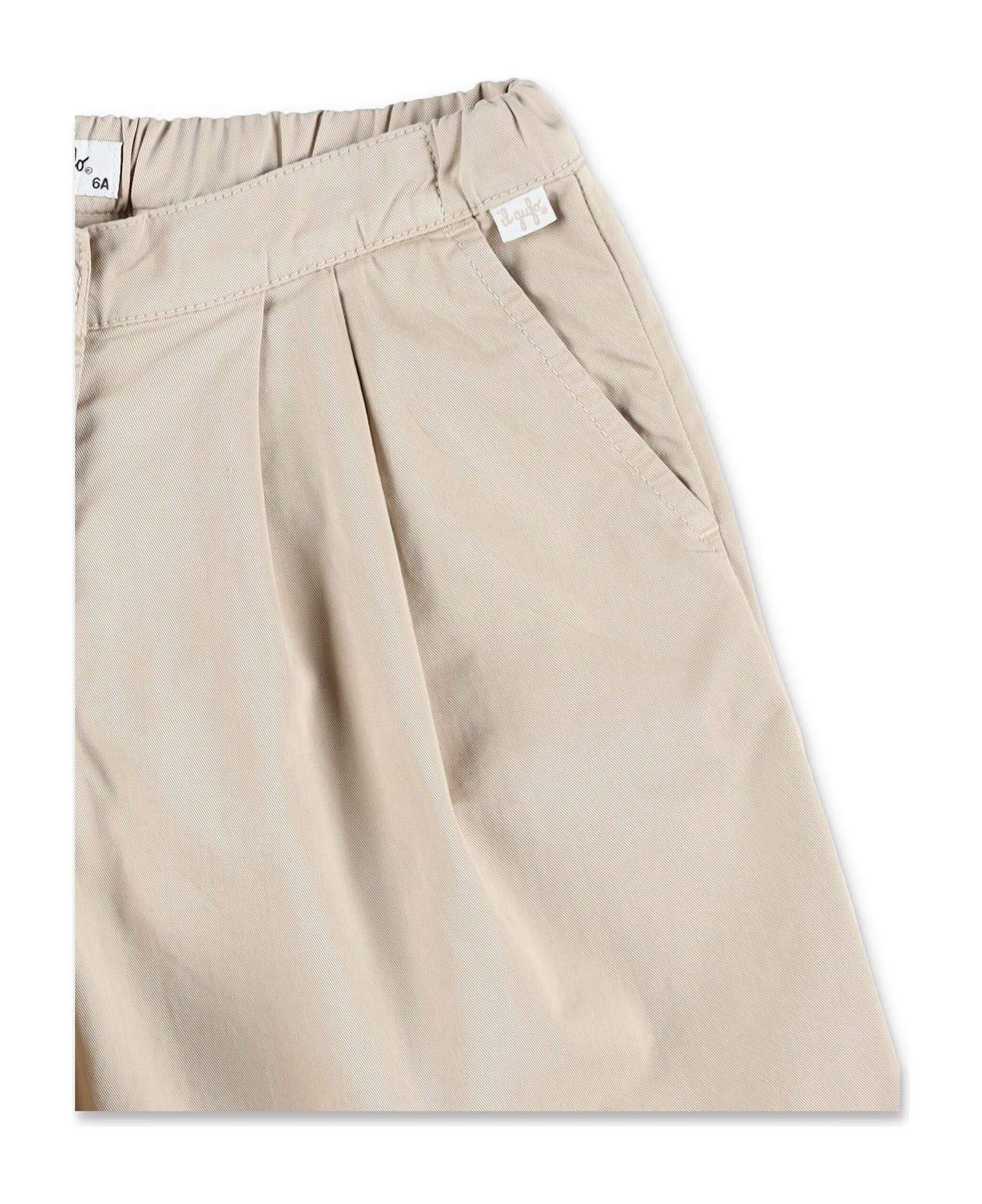 Il Gufo Kid - Gabardine Bermuda Shorts - BEIGE