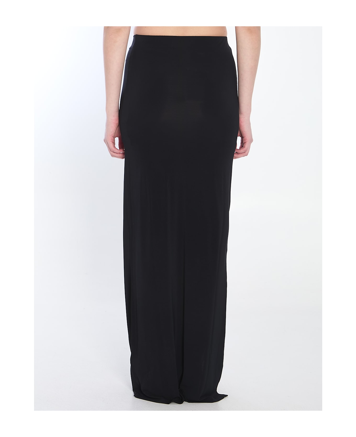 Jacquemus Peplo Long Skirt - BLACK