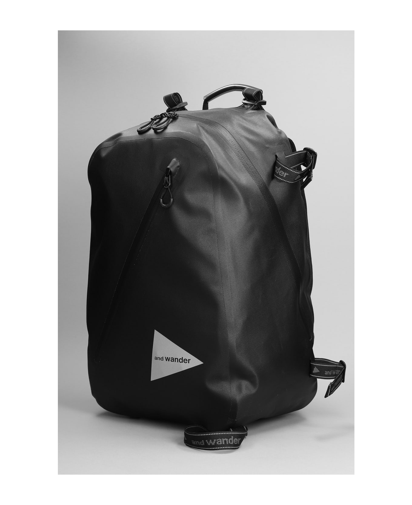 And Wander Backpack In Black Nylon - black