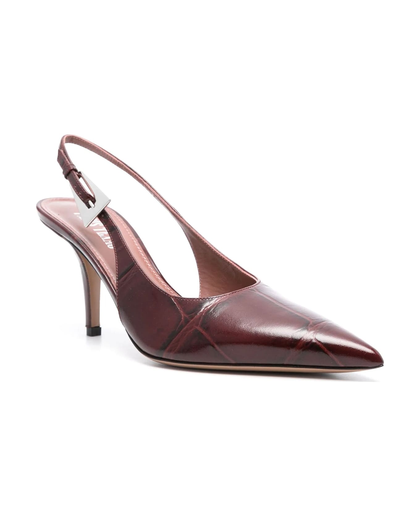 Paris Texas Jessica Leather Slingback Pumps - Red