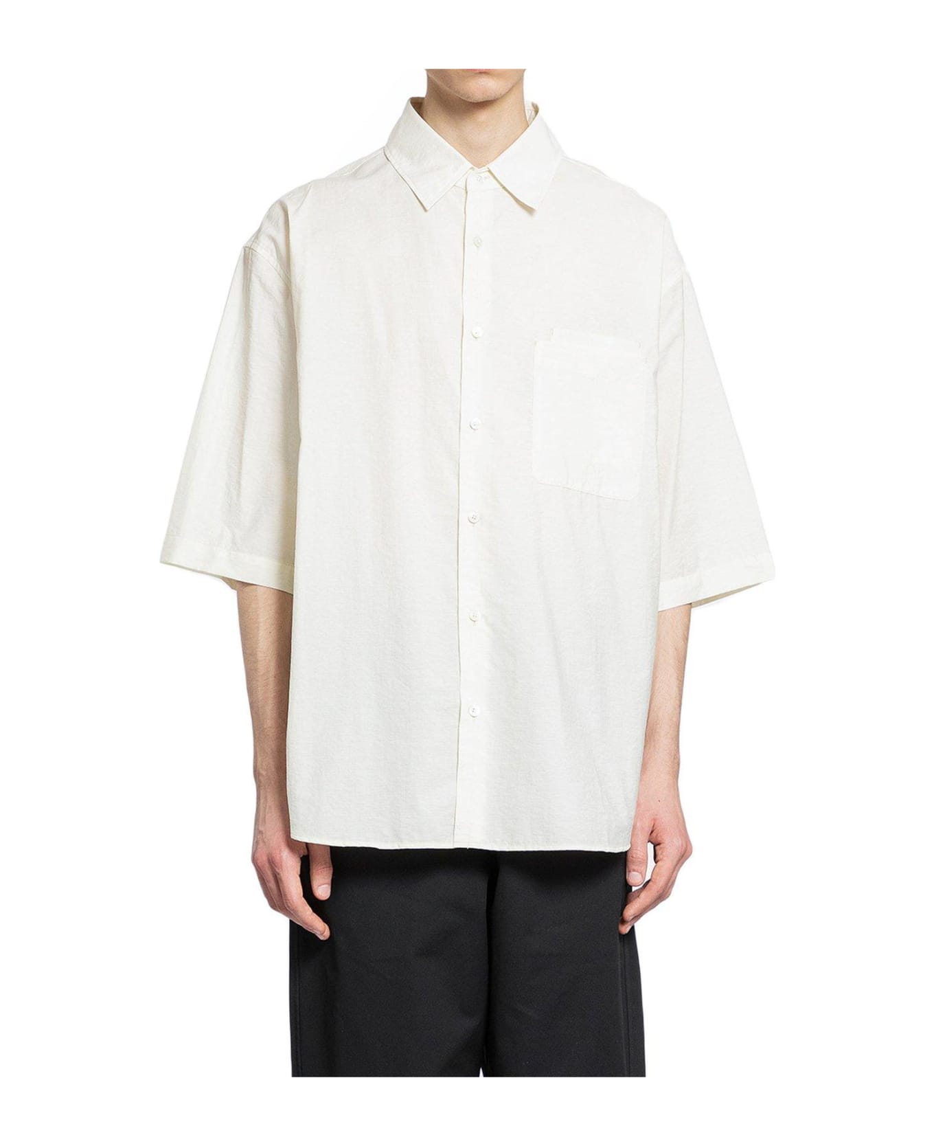 Lemaire Double Pocket Short-sleeved Shirt - NEUTRALS