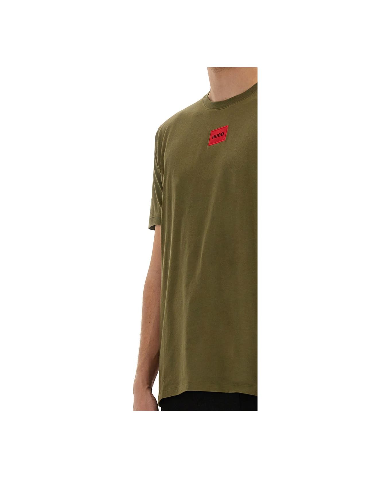 Hugo Boss T-shirt "diragolino 212" - GREEN