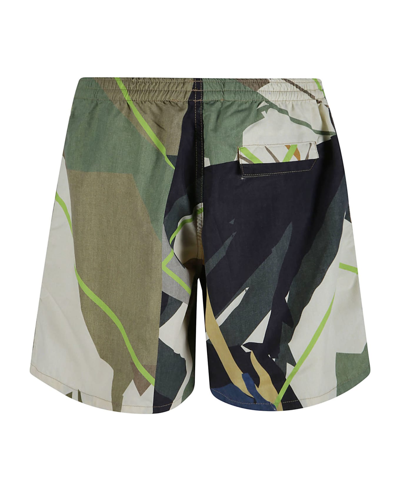 Paura Multi Print Shorts - Multicolor
