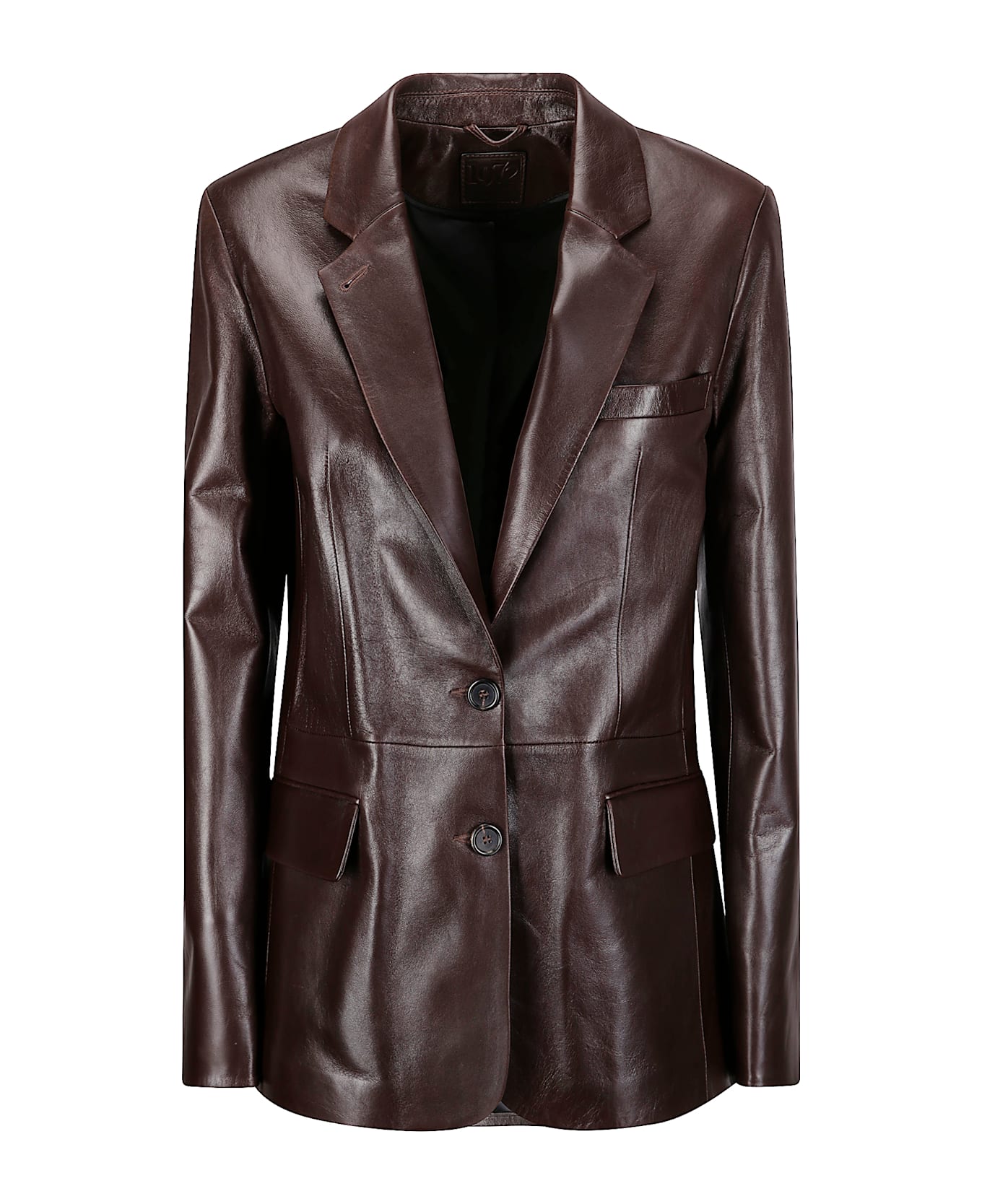 Desa 1972 Leather Classic Blazer - Dark Coffee