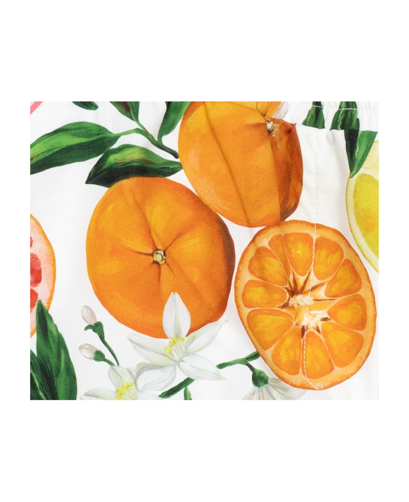 Dolce & Gabbana Kids Shorts With Citrus Motif - An Arance Limoni ボトムス