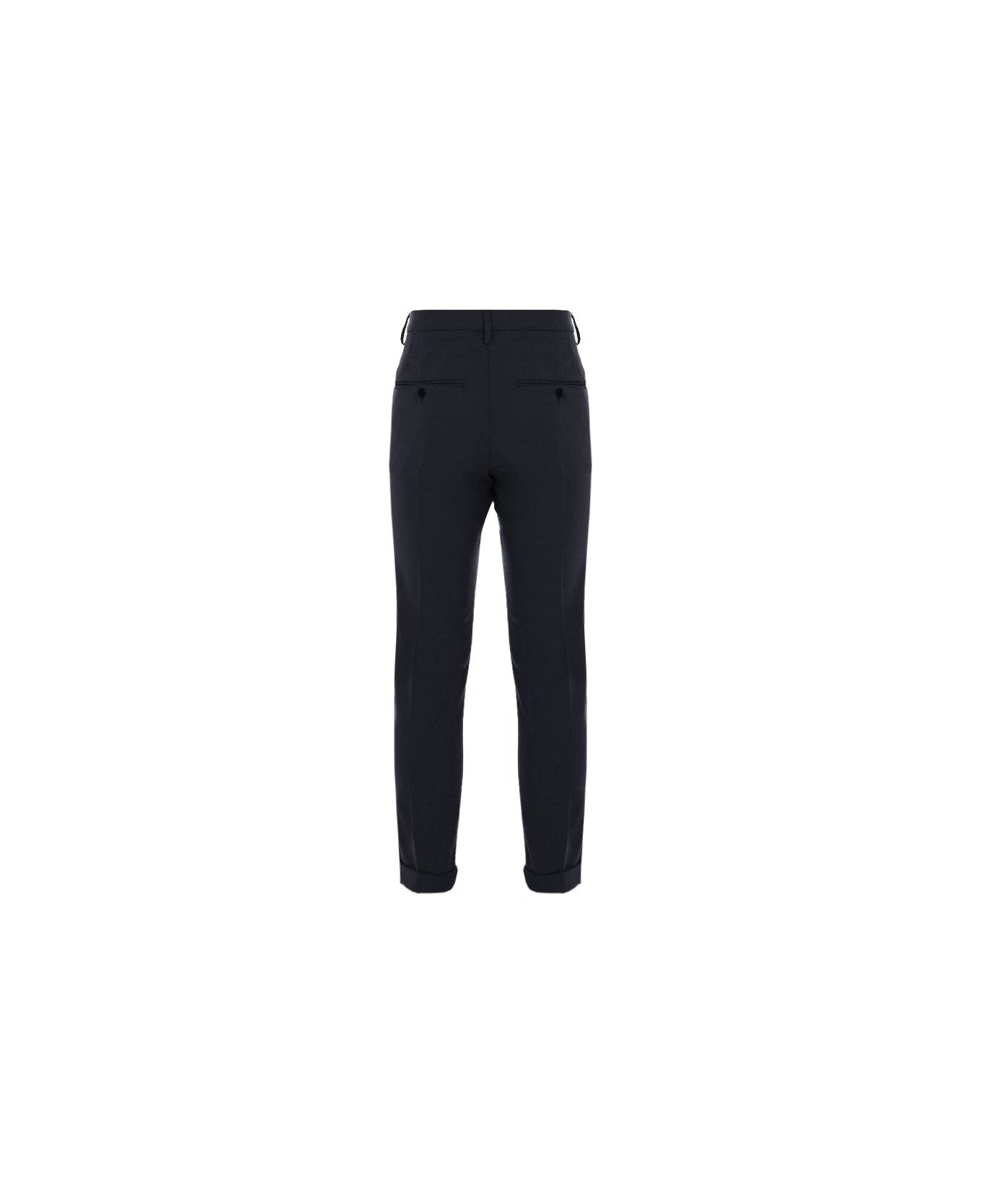 Dondup Mid-rise Slim Cut Pants - Black