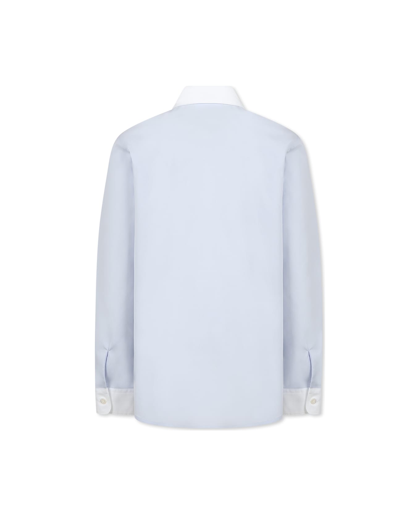 Gucci Light Blue Shirt For Boy With Logo - Light Blue