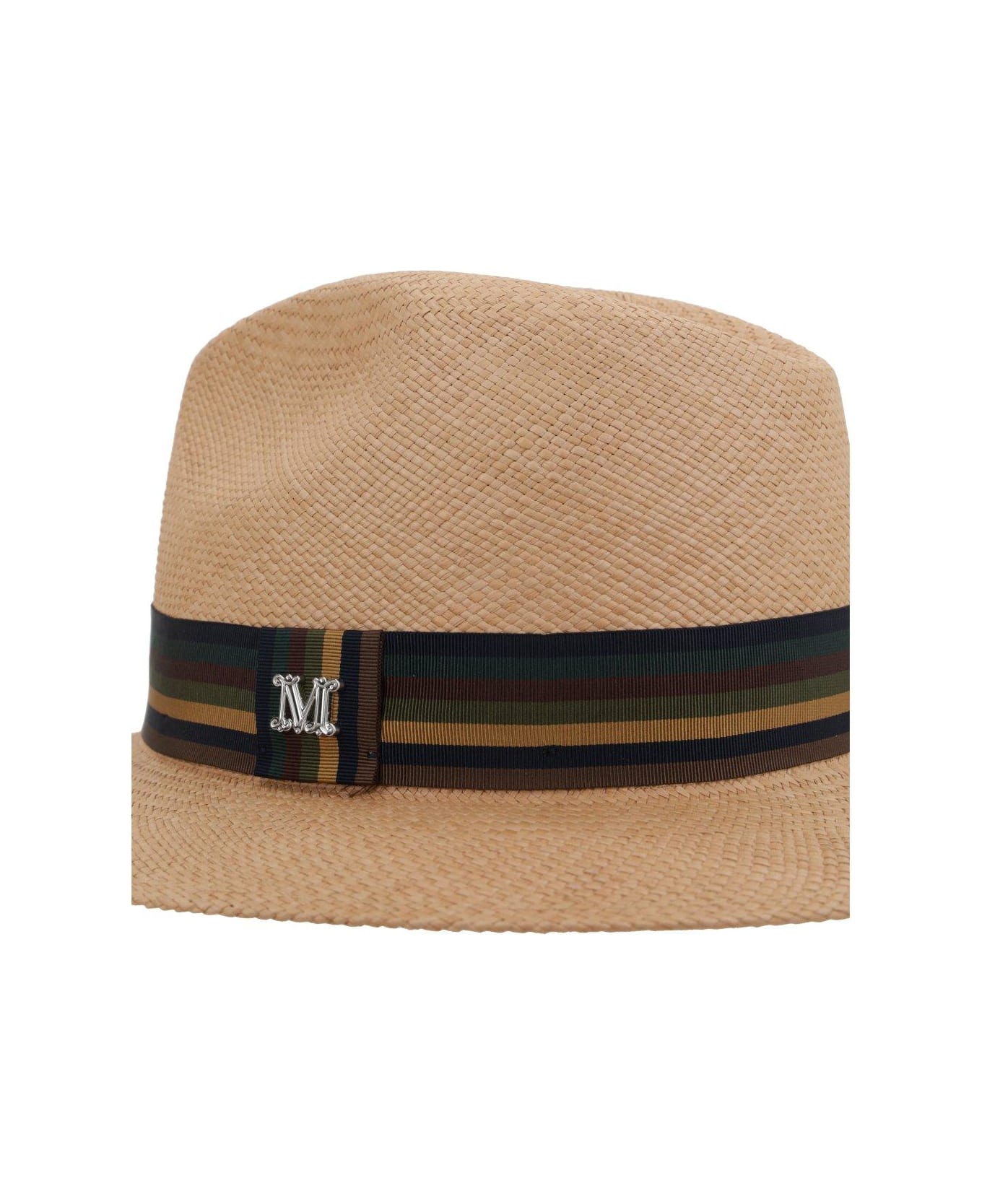 Max Mara Logo Plaque Hat - Beige