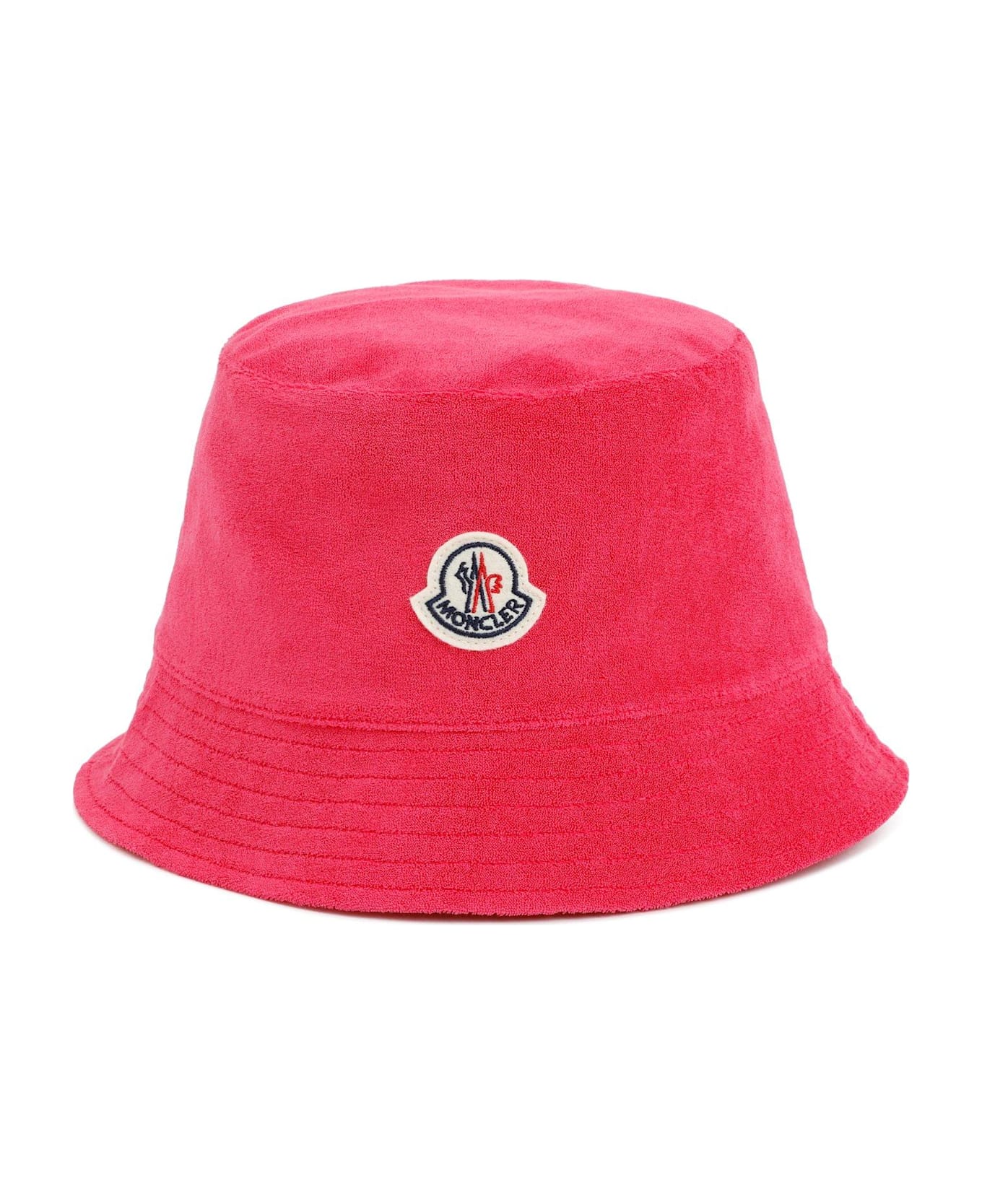 Moncler Reversible Dropped Wide Brim Bucket Hat - Pink
