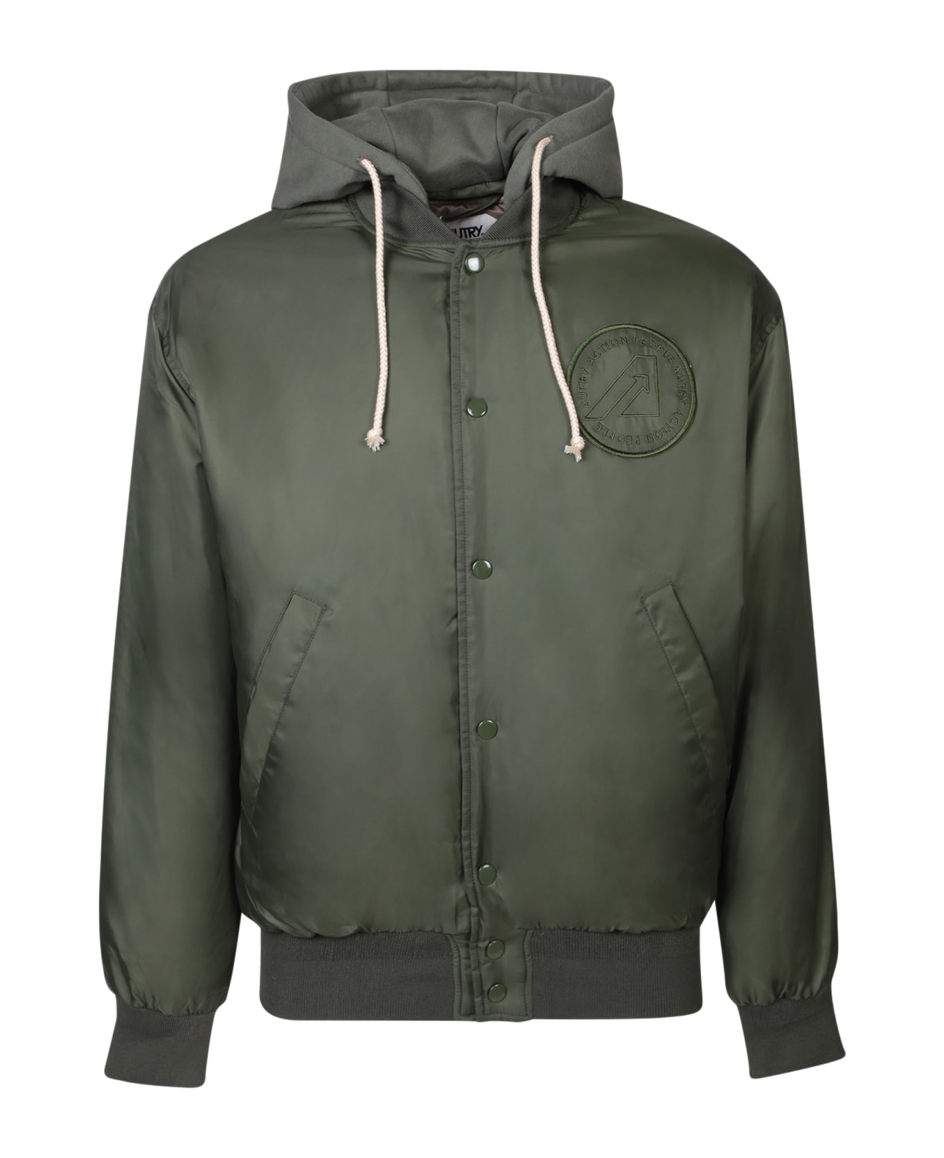 Autry Nylon Bomber Jacket - Green