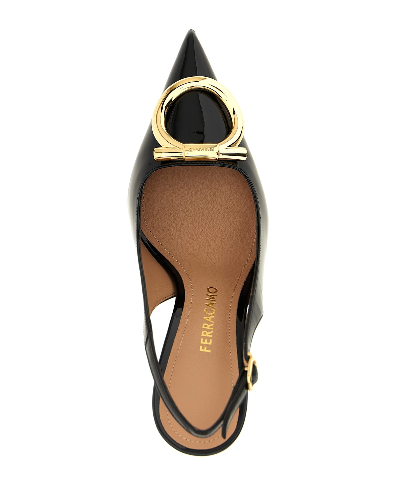 Ferragamo 'sara' Slingback - Black  