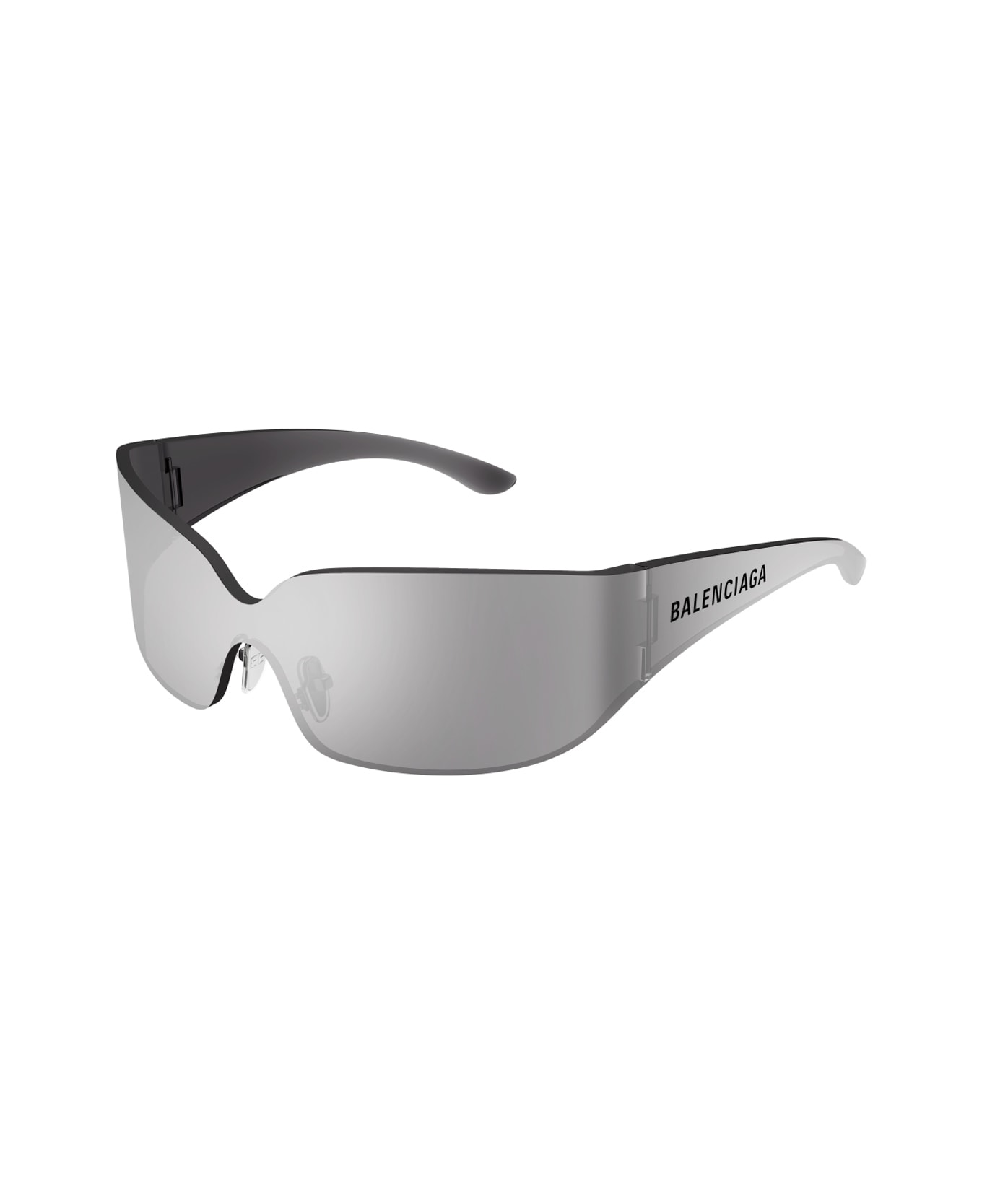 Balenciaga Eyewear Balenciaga Bb0421s Linea Extreme 005 Silver Sunglasses - Argento