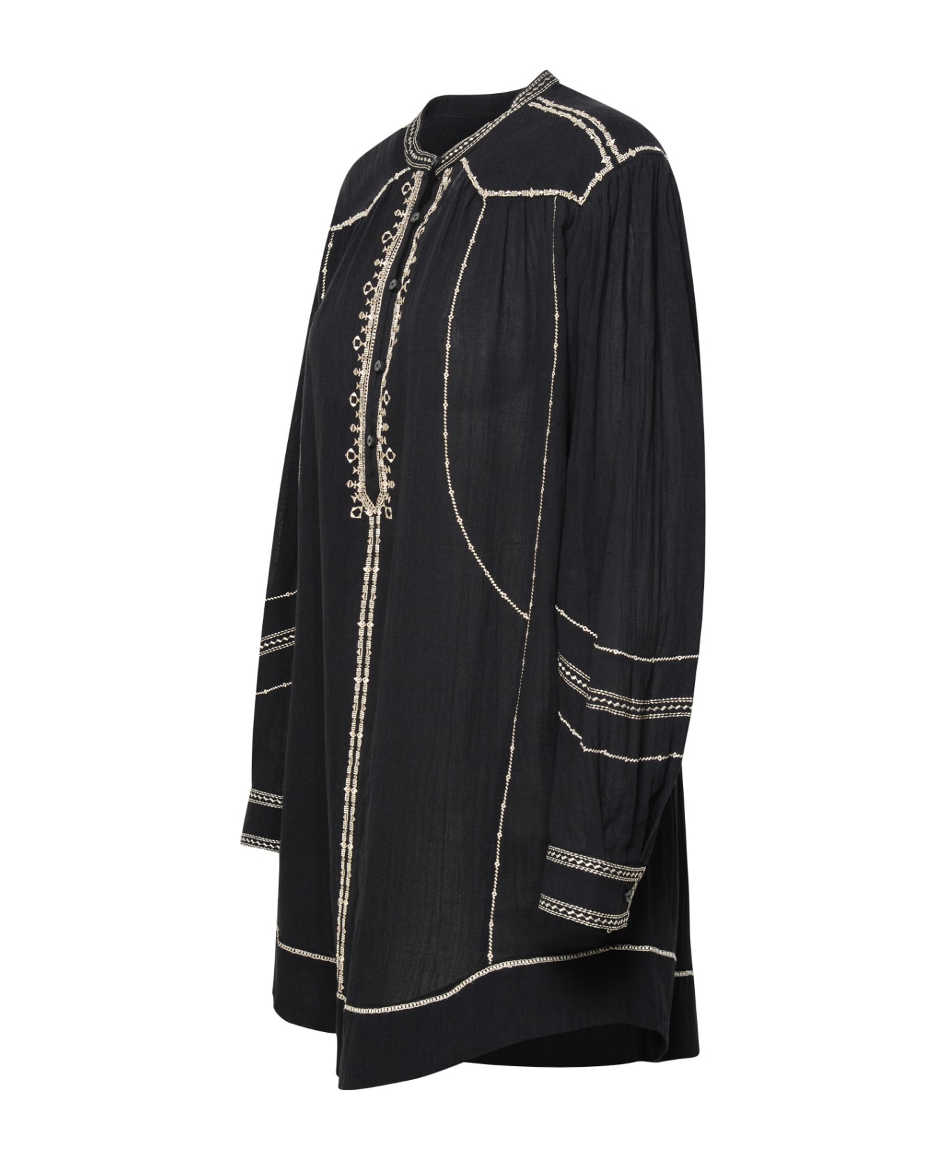 Marant Étoile 'pradel' Black Cotton Dress - Black