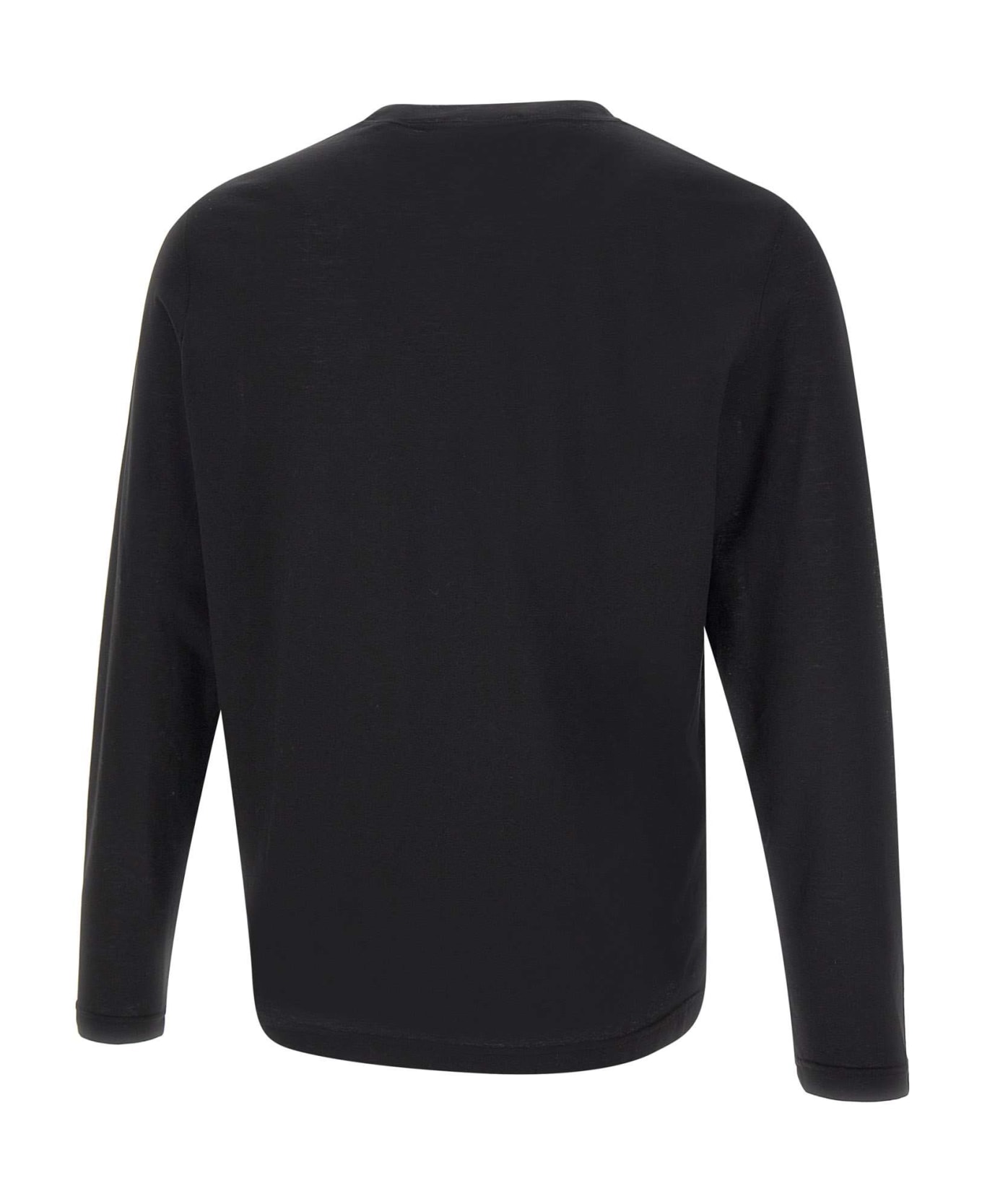 Filippo De Laurentiis Cotton Crepe Sweater - BLACK