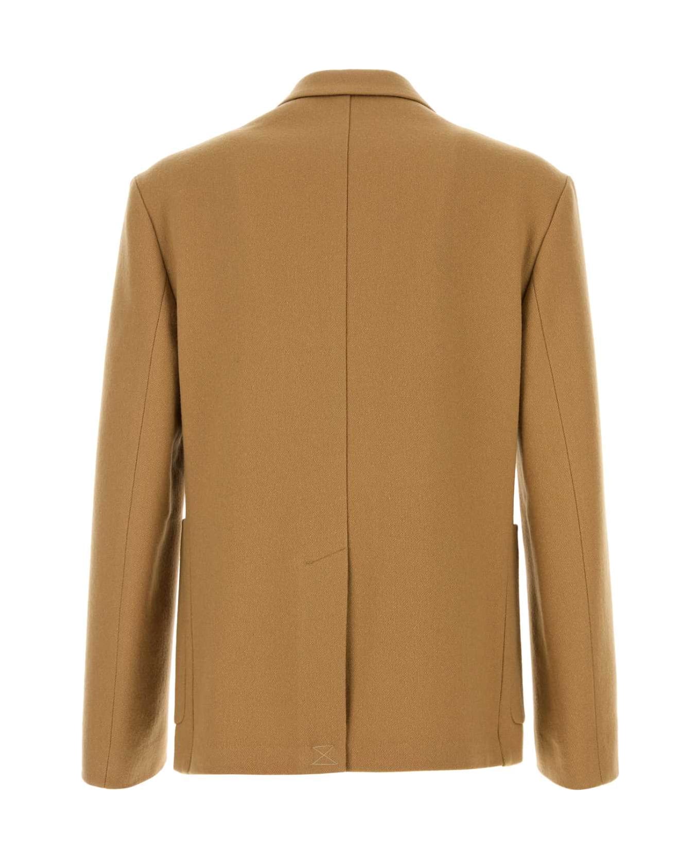 Dries Van Noten Camel Wool Blend Barleys Blazer - CAMEL