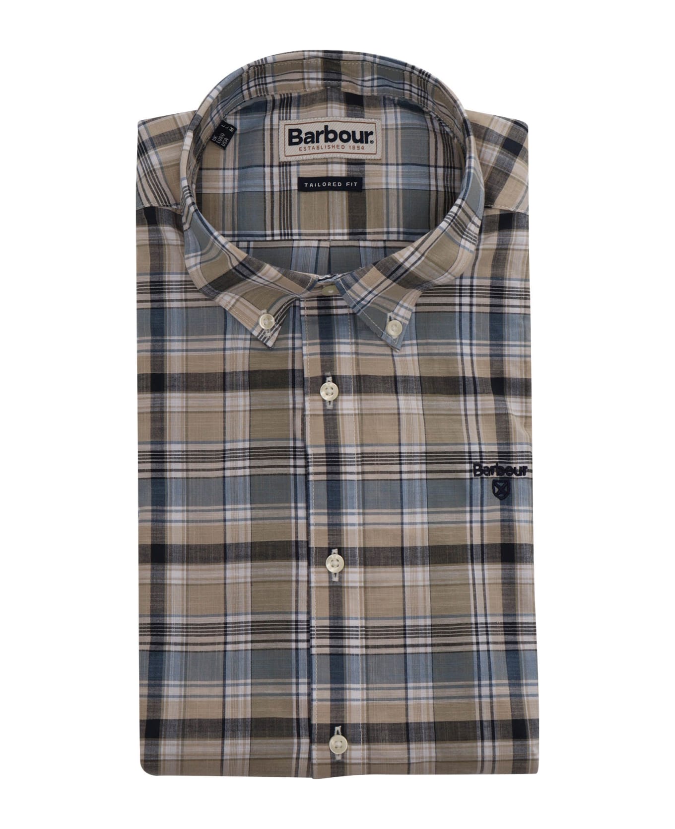 Barbour Tartan Multicolor Shirt - GREY