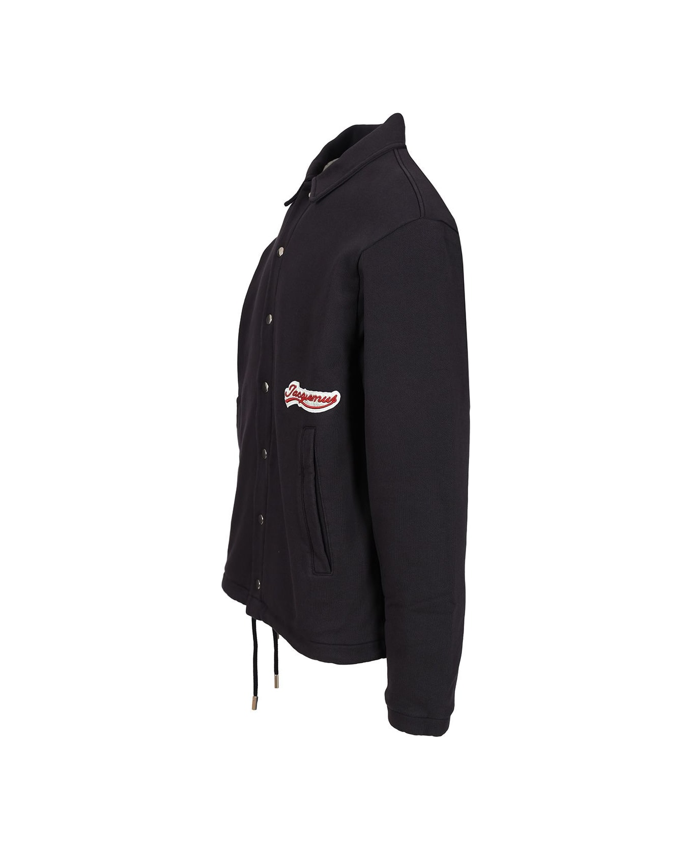 Jacquemus Cotton Twill Shirt Jacket - VARSITY PATCH NAVY