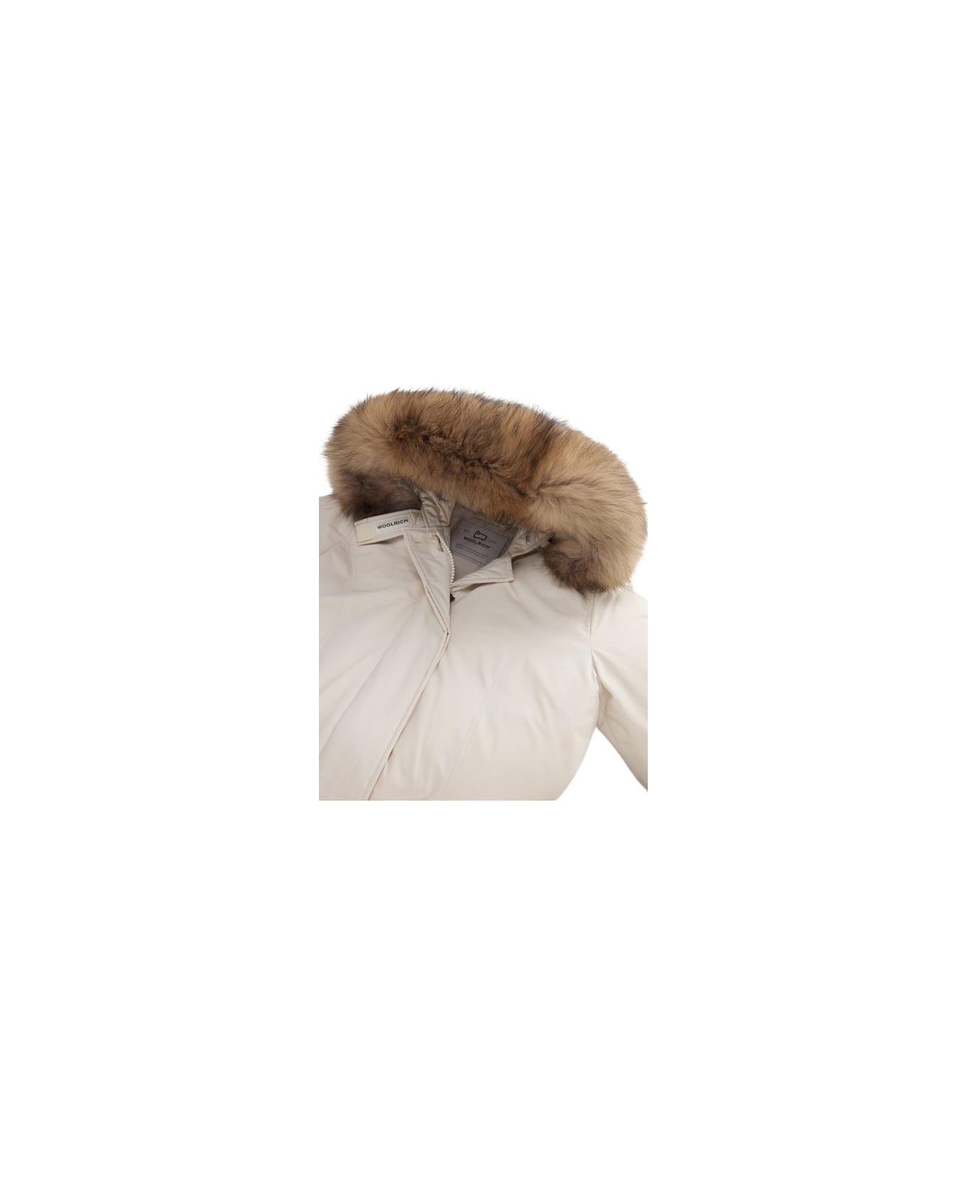 Woolrich Luxury Arctic Raccoon Parka - Milky Cream