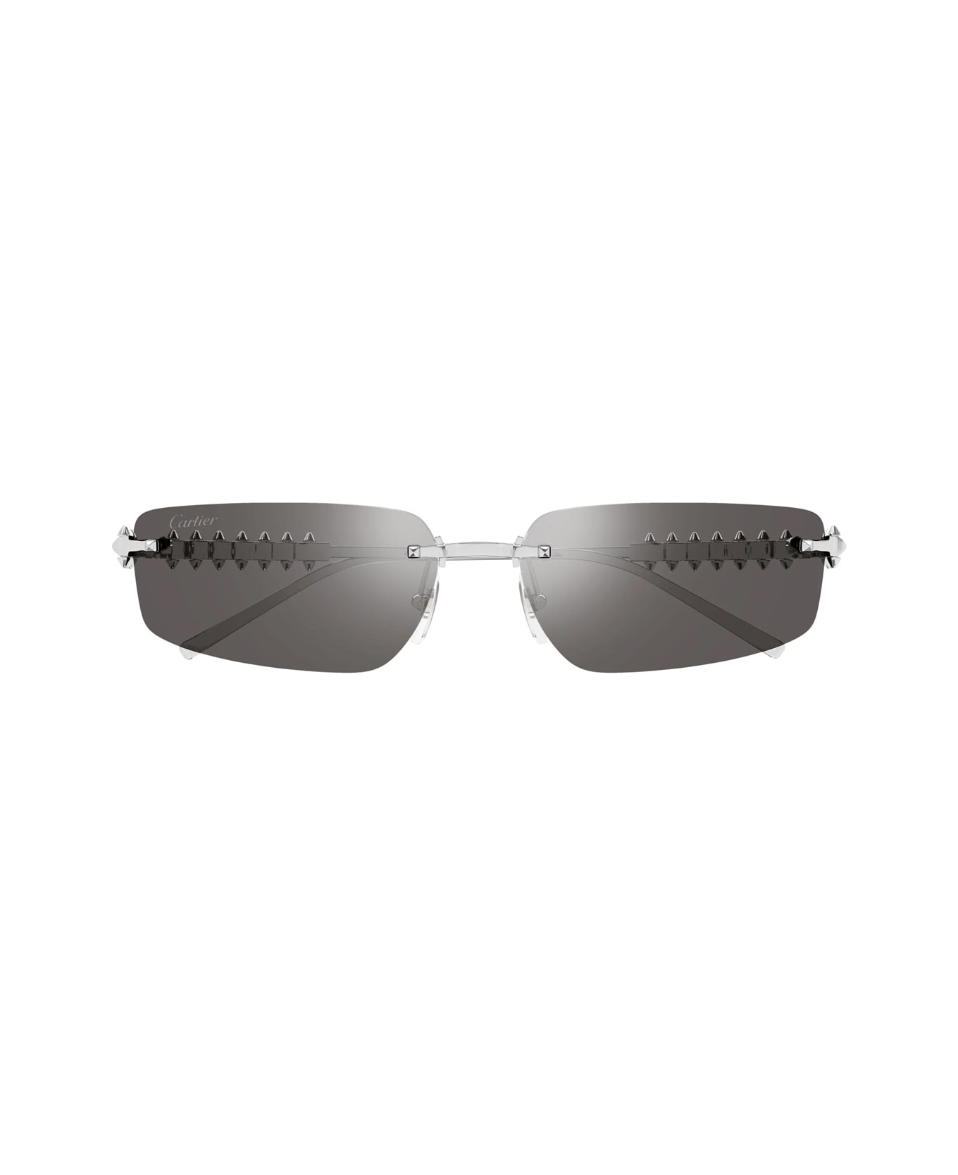 Cartier Eyewear Cartier Ct0544s Clash De Cartier 003 Silver Sunglasses - Argento