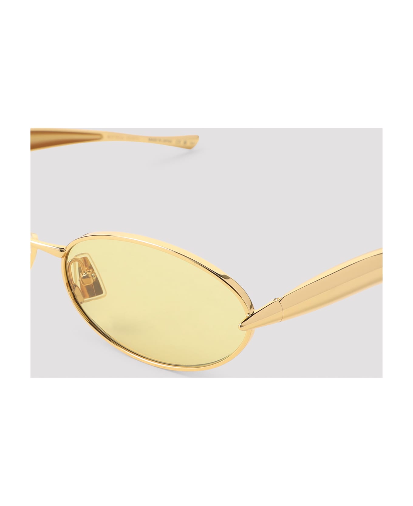 Bottega Veneta Metal Sunglasses - Gold Gold Yellow