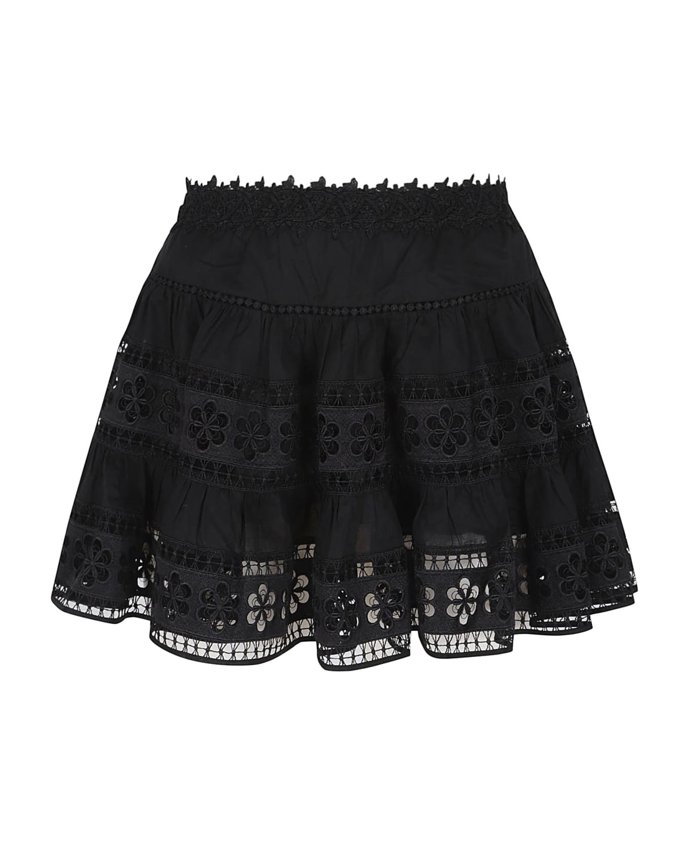 Charo Ruiz Short Skirt Lea - Black
