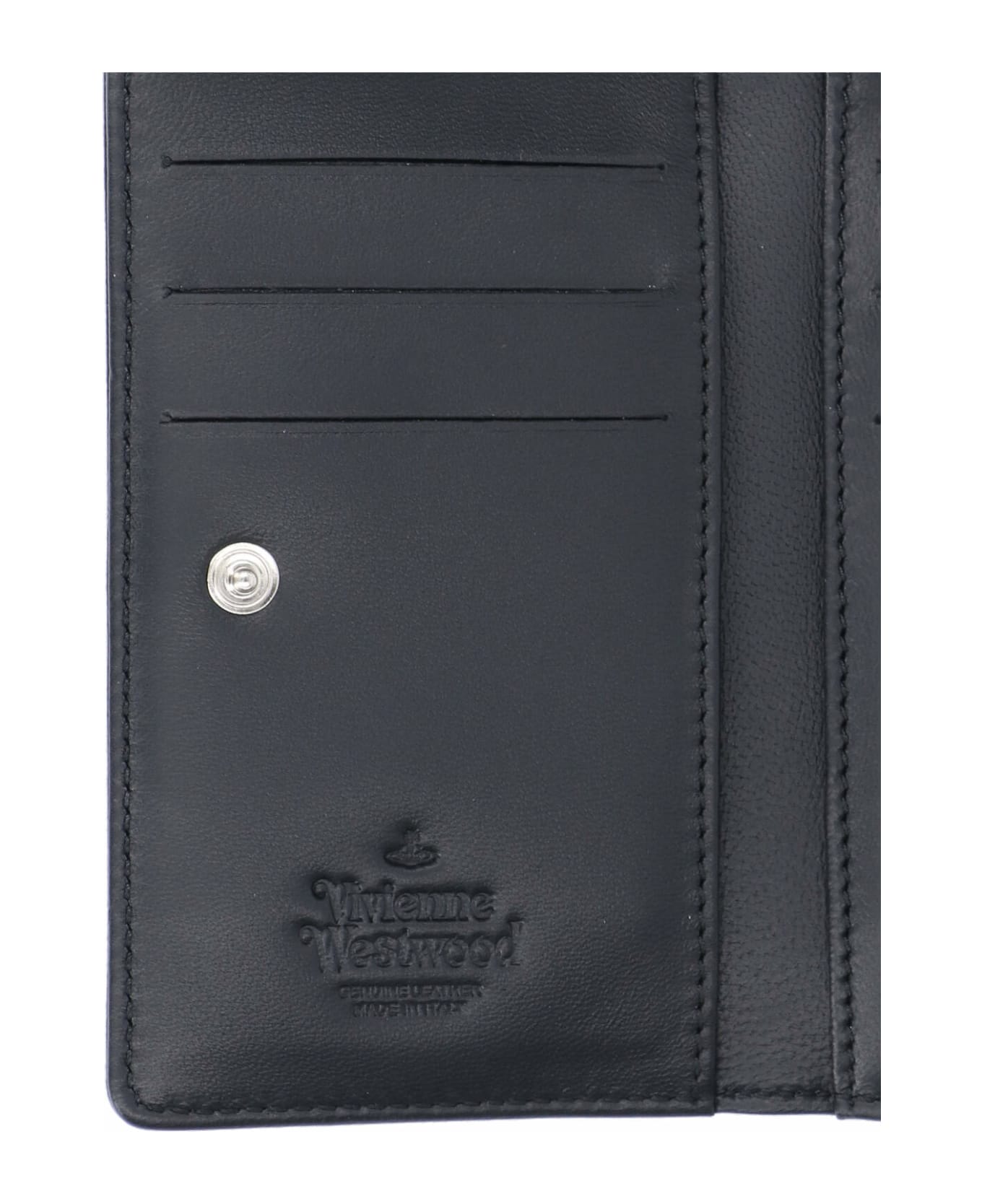 Vivienne Westwood Logo Bi-fold Wallet - Black  