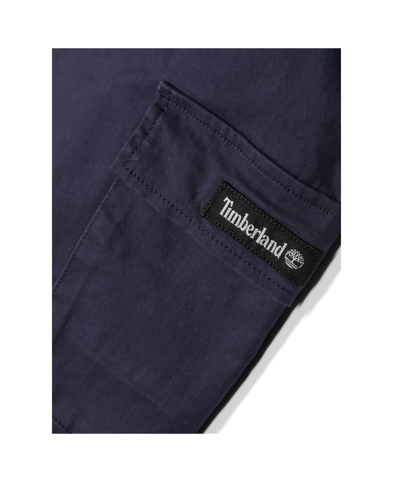 Timberland Pantaloni Blu Navy In Cotone Bambino - Blu