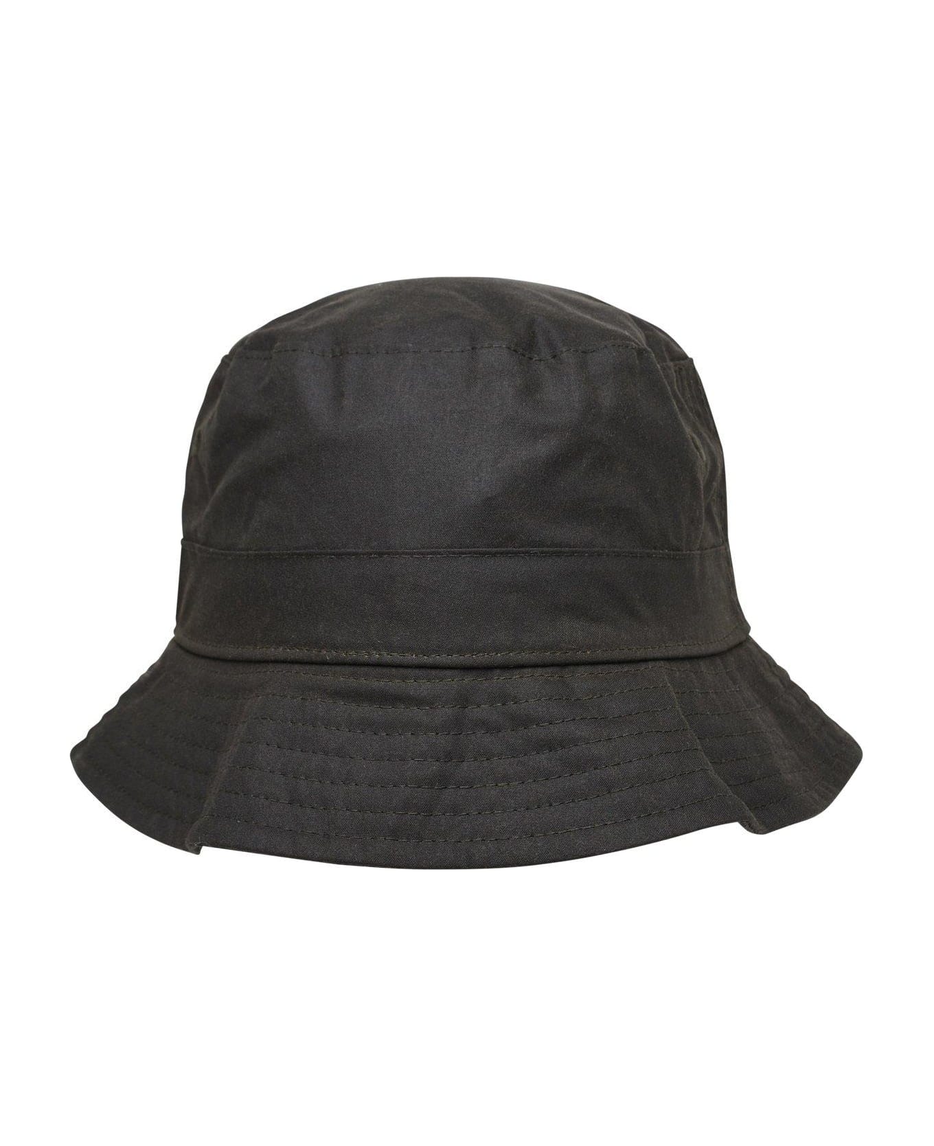 Barbour Belsay Logo Embroidered Bucket Hat - Olive