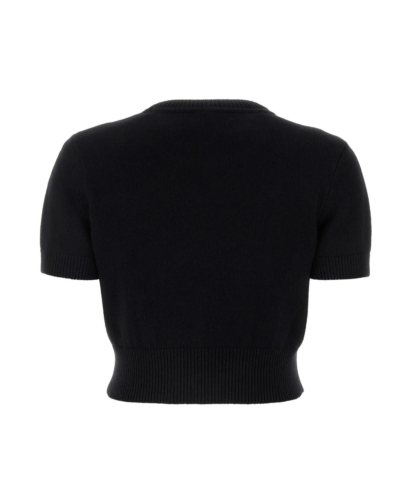 Alexander Wang Black Cotton Blend Sweater - Black ニットウェア