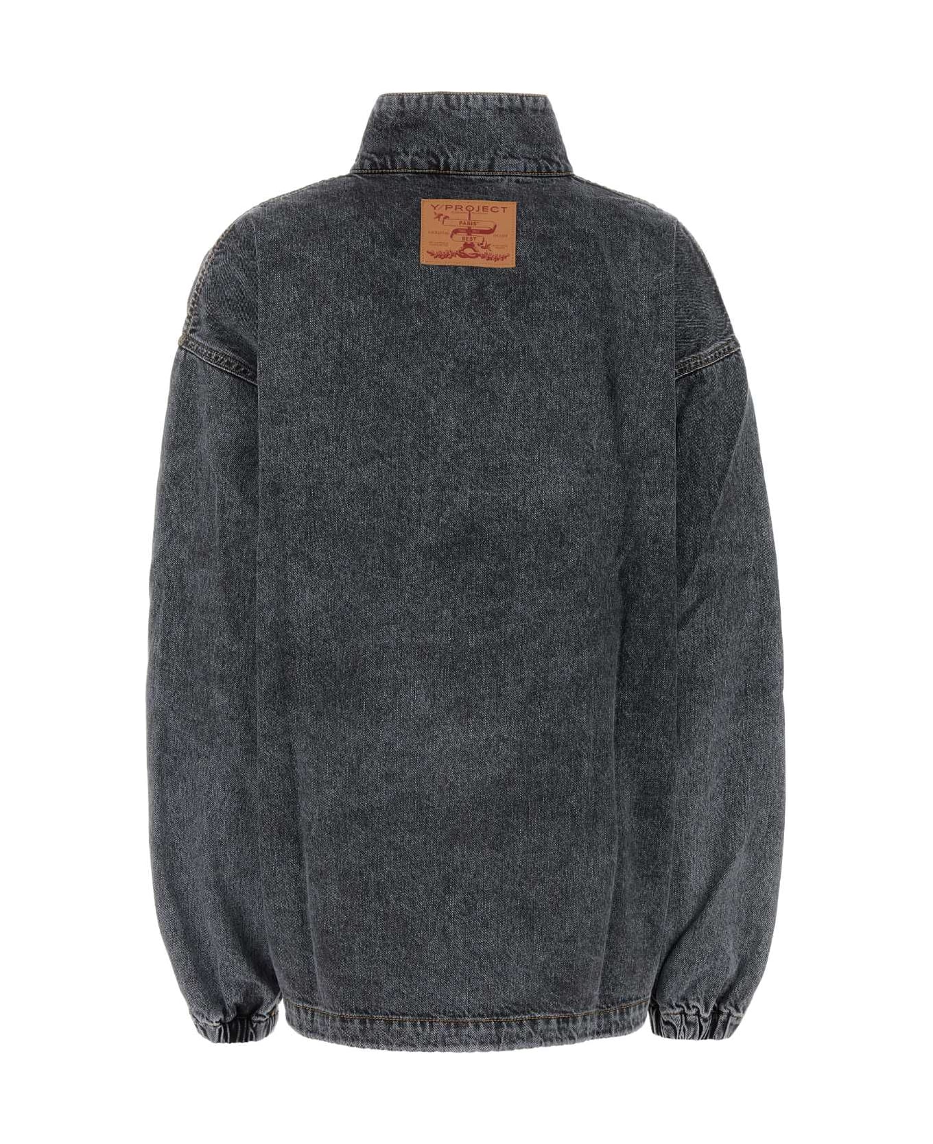 Y/Project Black Denim Jacket - EVERGREENVINTAGEBLACK