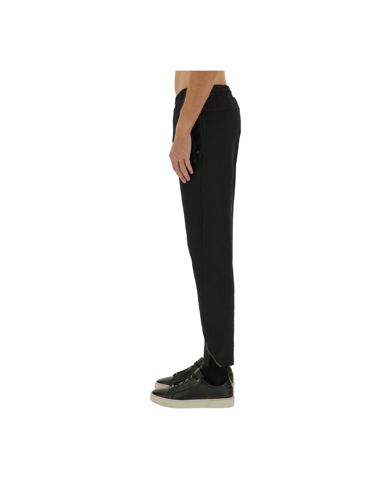 Hugo Boss Pants In Technical Fabric - BLACK