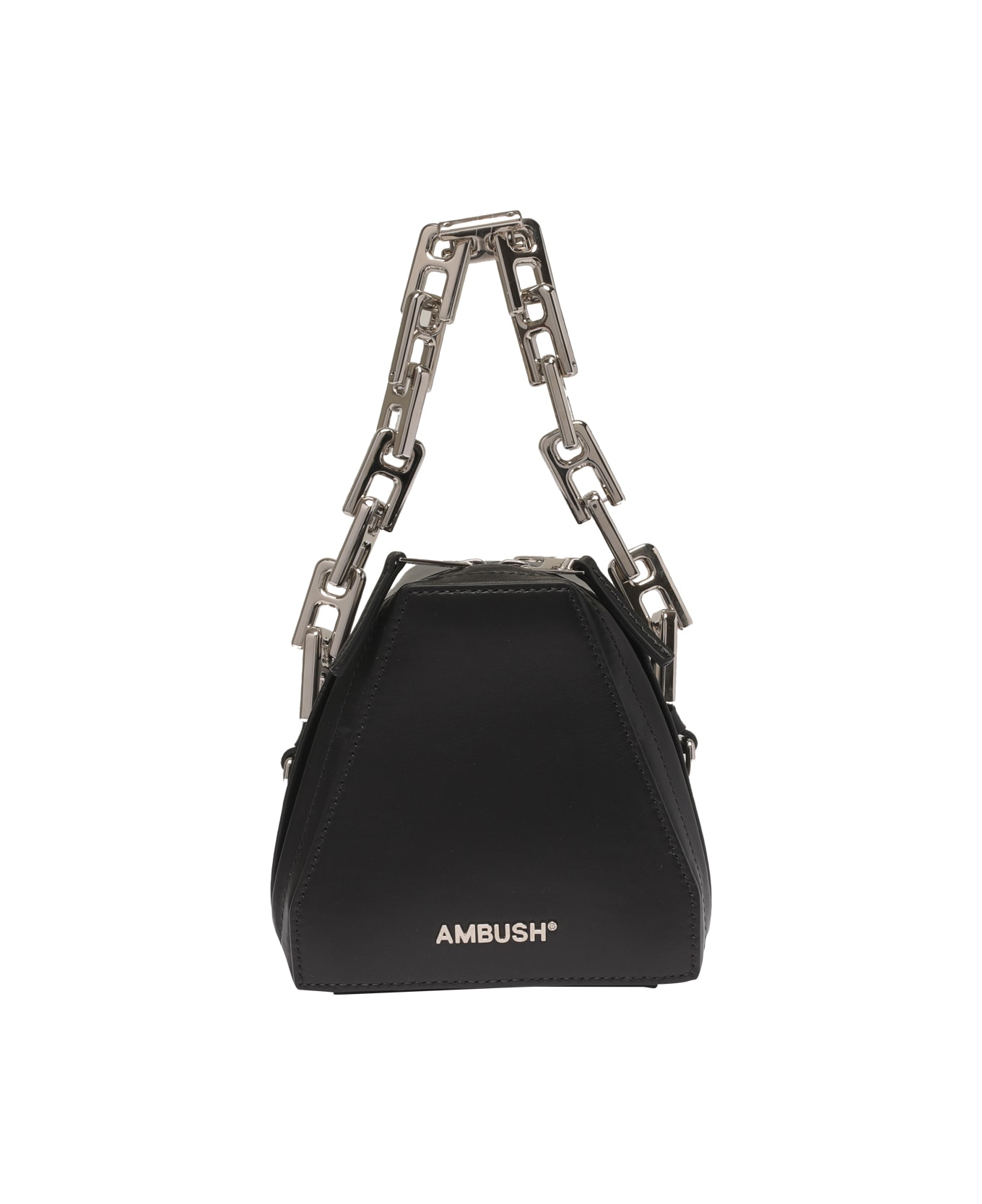 AMBUSH Tri Small Hand Bag - Black Silver