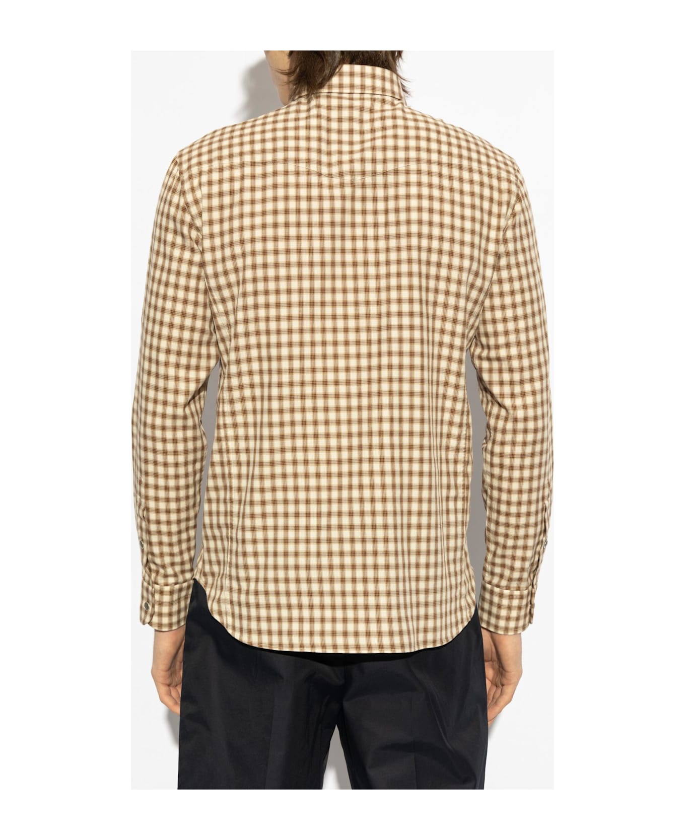 Tom Ford Shirt With Pockets - Brown
