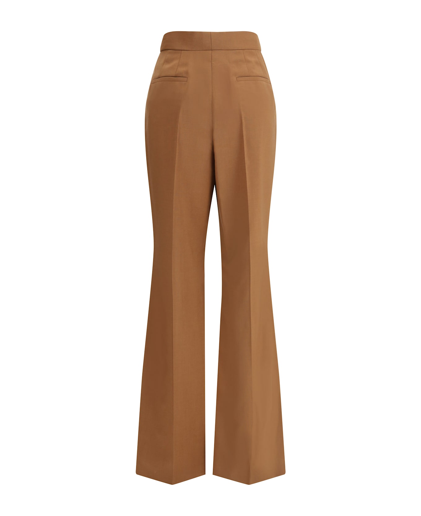 Fendi Wool Charleston Pants - Leather Brown