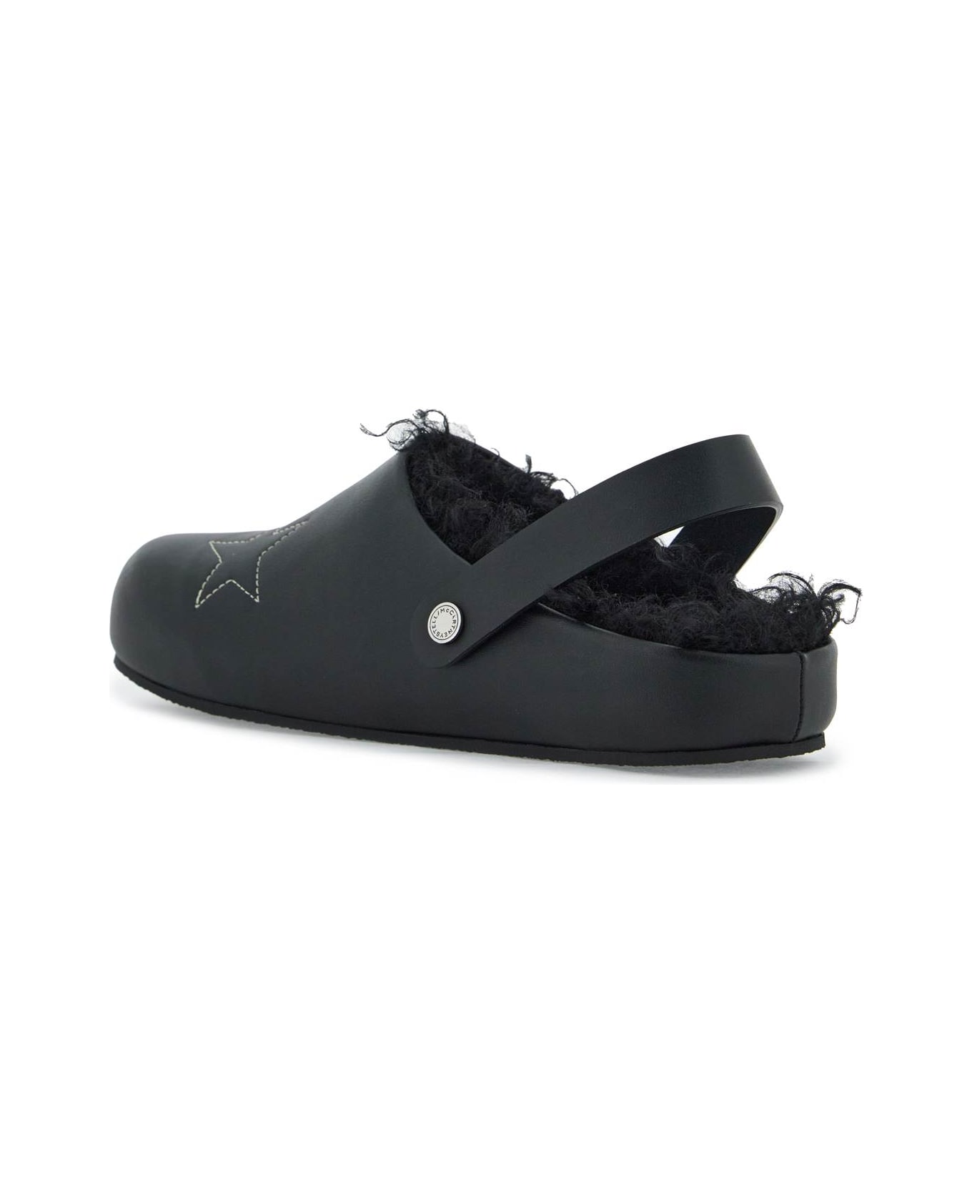 Stella McCartney Black Alter Mat Elyse Slippers - Black