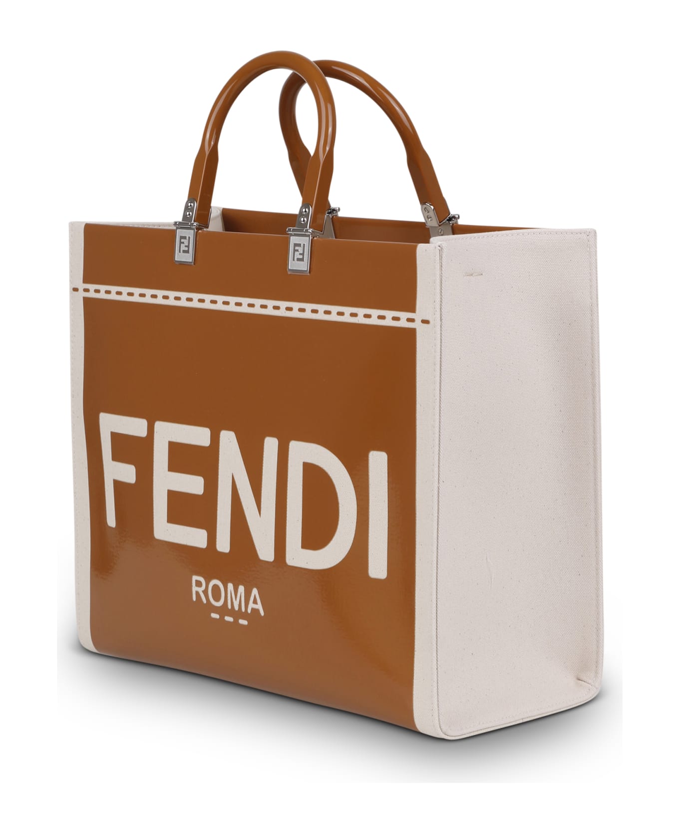 Fendi Sunshine Bag In Canvas And Patent Leather トートバッグ