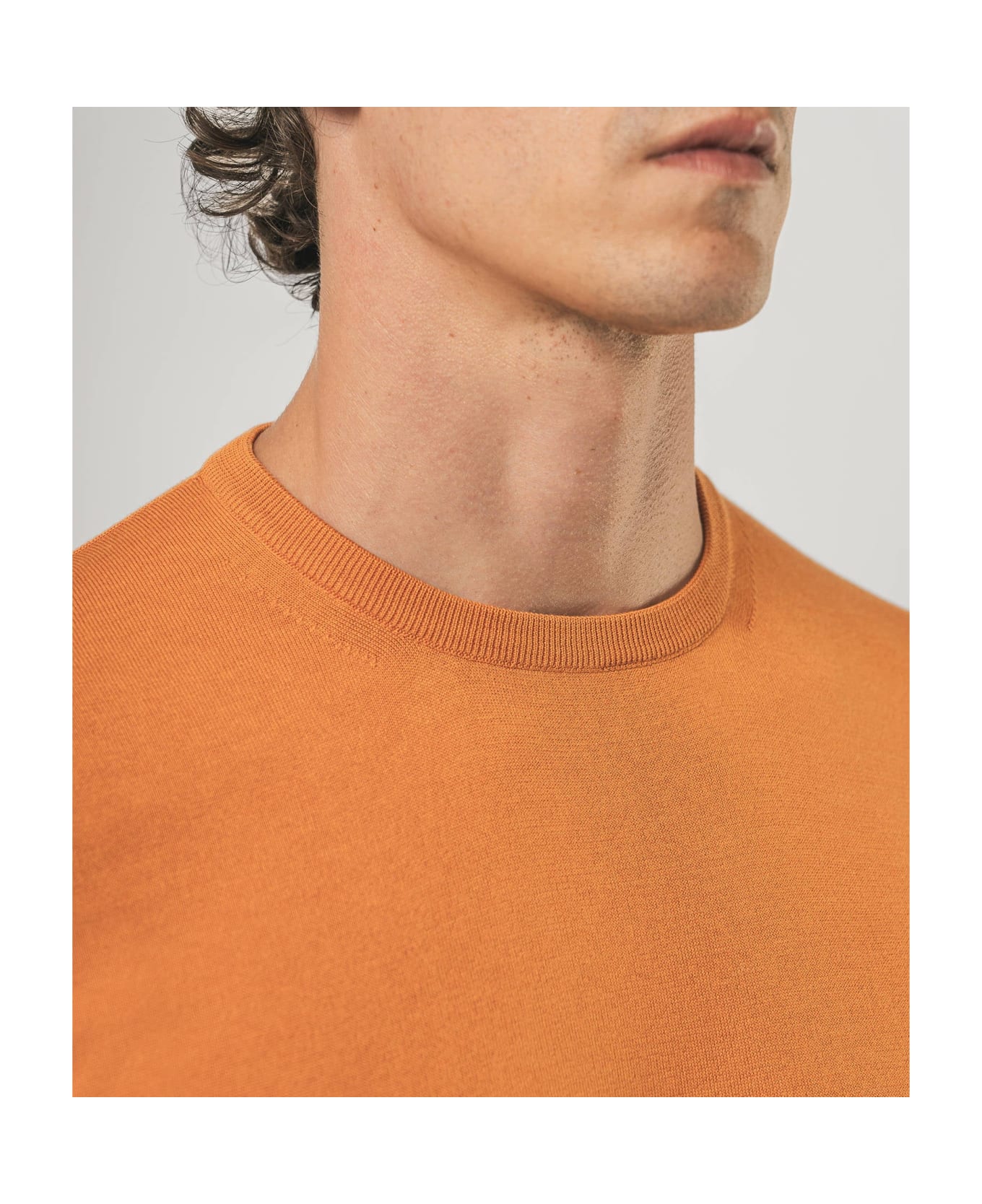 Larusmiani Roquebrune Crewneck Sweater - Orange