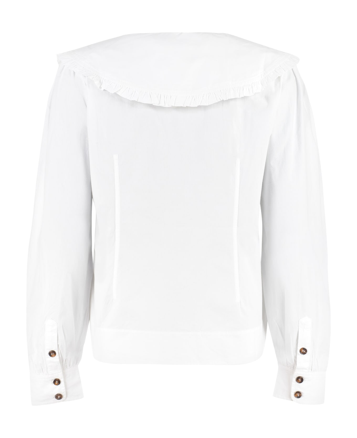 Ganni Cotton Shirt - White